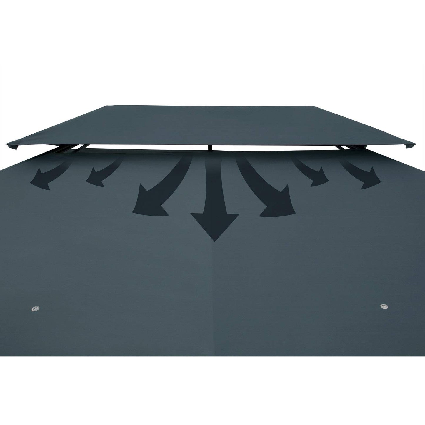 Casaria® Pavillon Topas 3x4m Metall Wasserabweisend UV-Schutz 50+ mit Seitenteile Stabil Gartenpavillon Luxus Modern Taupe