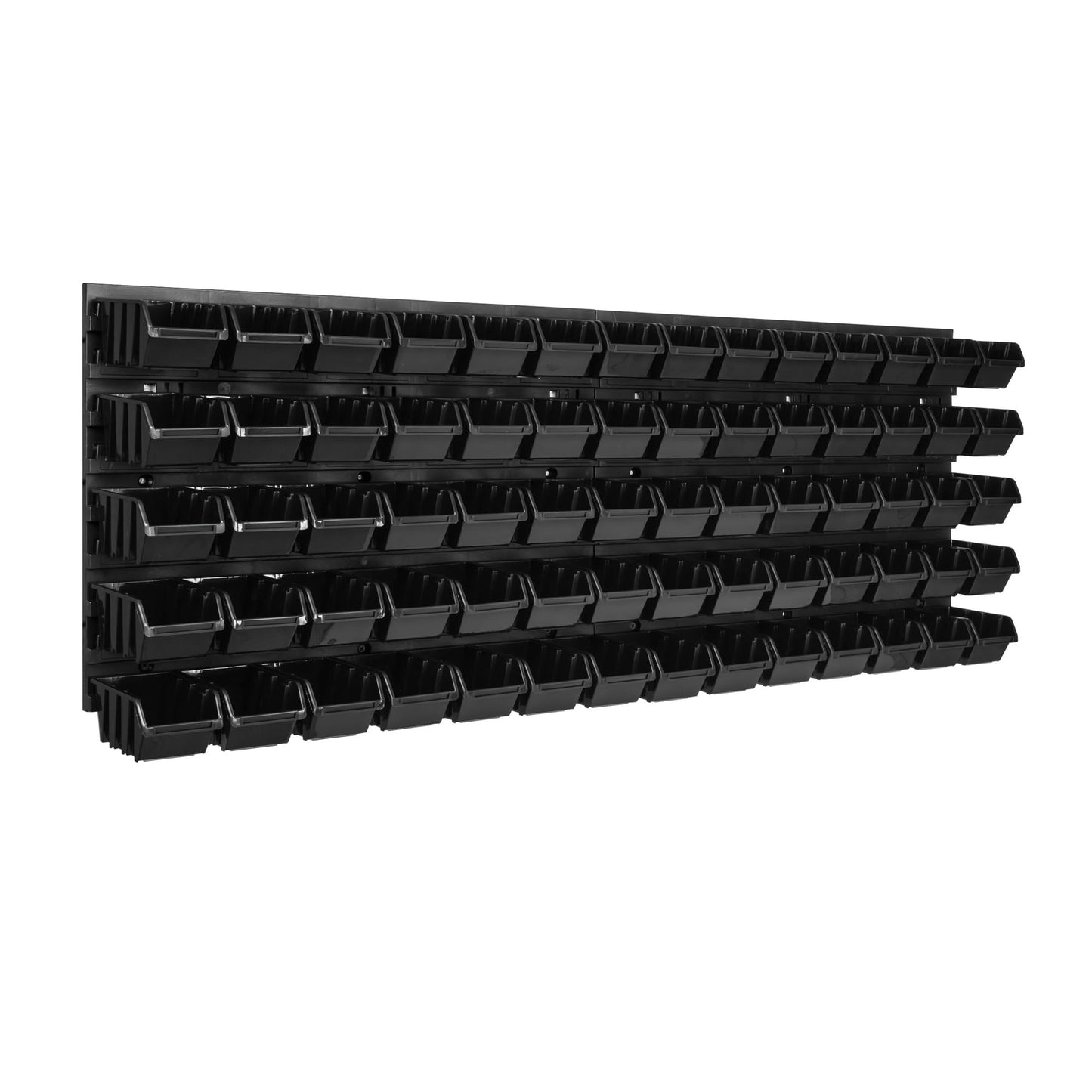 Storage System Wall Shelf 1152 x 390 mm | Pack of 55 | Stacking Boxes Storage Boxes | Extra Strong Wall Plates | Shelf Expandable | Workshop Shelf Storage Shelf Workshop Wall Shelf Boltless Shelf