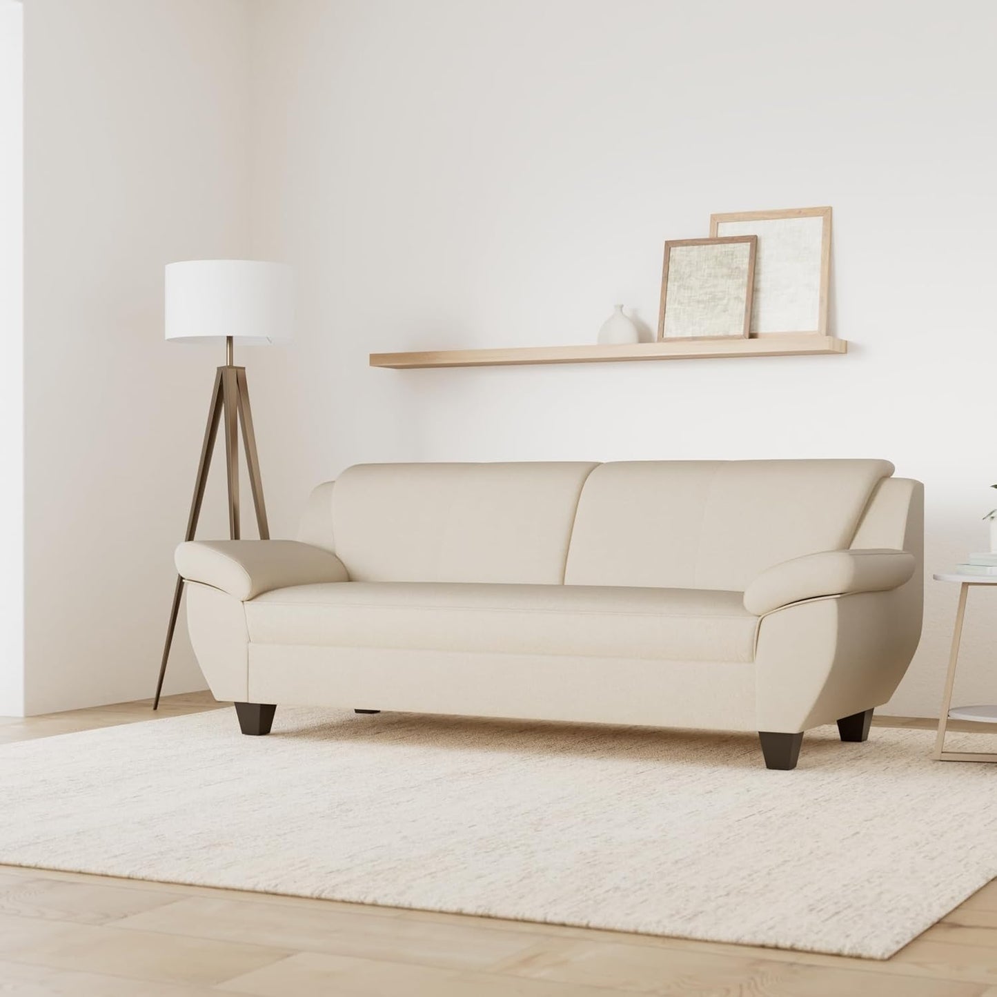 DOMO. collection Panama 3-Seater Sofa 3-Seater Couch Set 3-2-1 Anthracite 207 cm