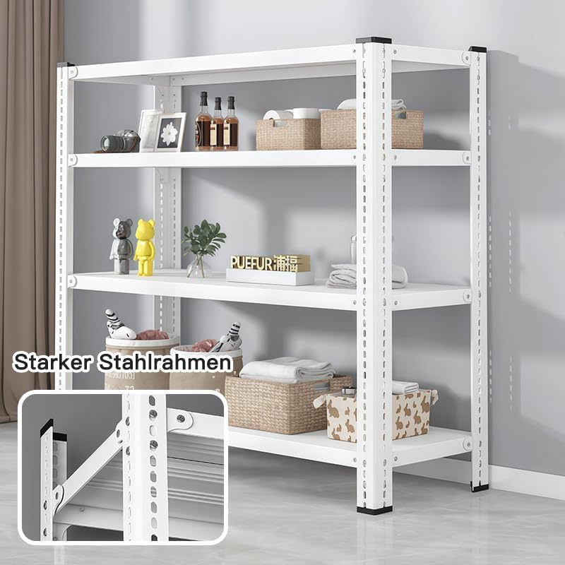 Metal Shelf, Outdoor Pumpkin Hole (Outer Hole) (White, 80 x 35 x 180 x 5)