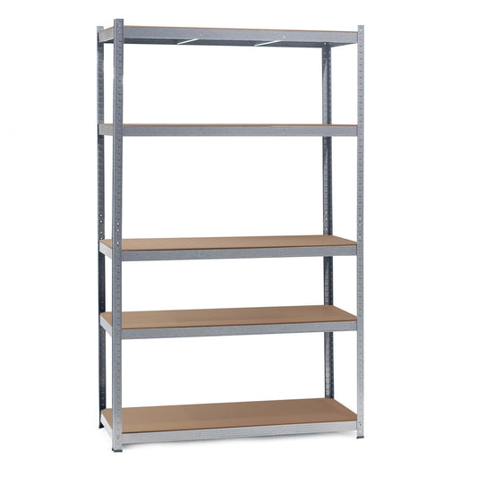Wiltec Heavy Duty Shelving Unit 160 x 60 x 180 cm, 175 kg Shelf, Galvanised Steel, Load Shelving Unit with 4 Shelves, Workshop Shelving