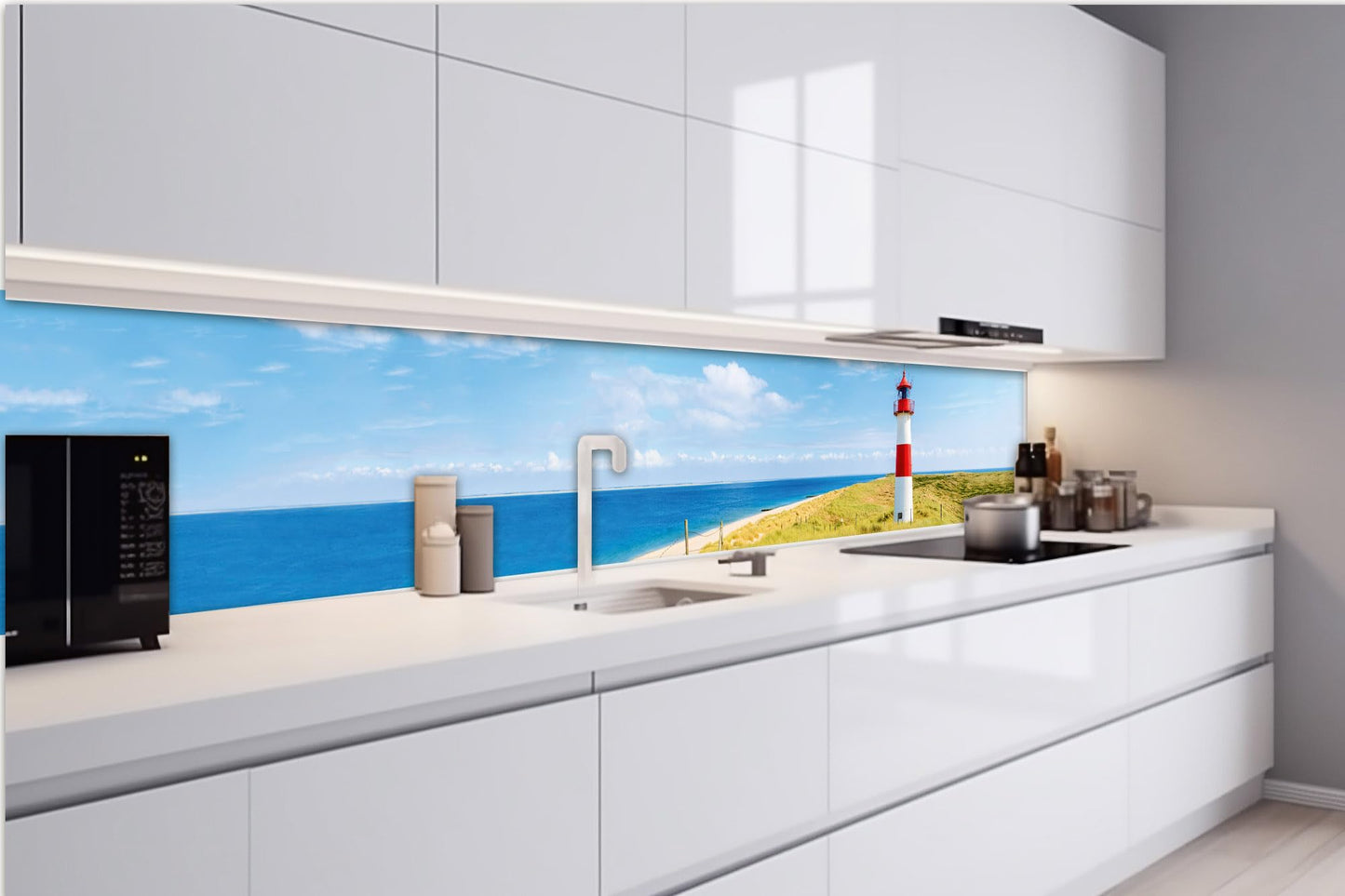 Küchenrückwand Folie selbstklebend HOLZLATTEN | Klebefolie - Dekofolie - Spritzschutz für Küche | Made in EU - 260 cm x 60 cm