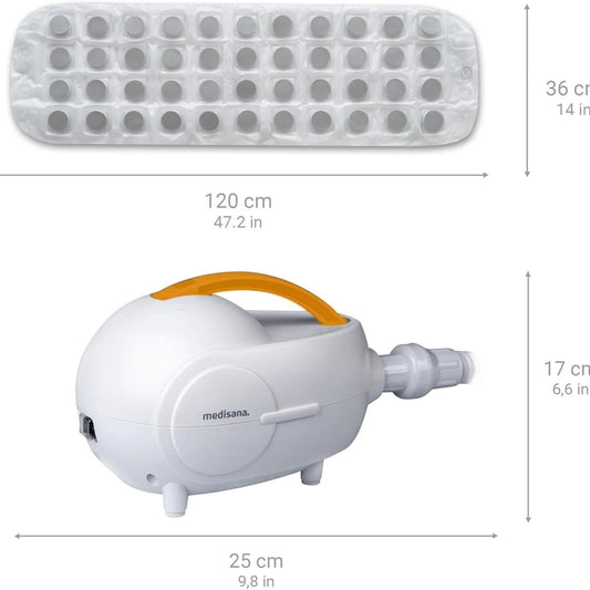 Medisana MBH air bubble bath, whirlpool mat with aroma dispenser, 3 intensity levels, suitable for every bathtub, with remote control, for loosening tense muscles, 2nd generation