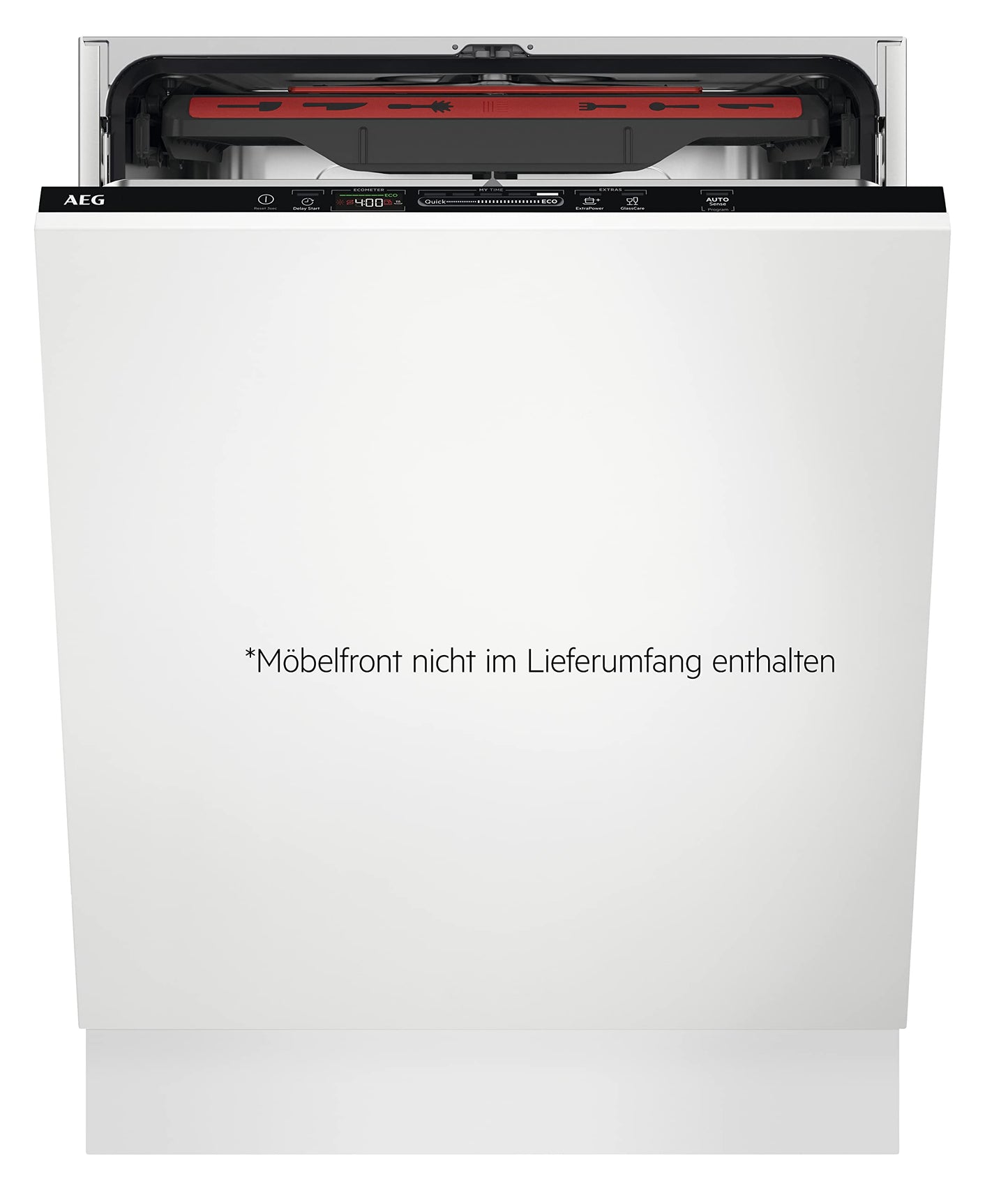 AEG Fully Integrated Dishwasher 60 cm, Dishwasher Series 5000: AirDry, No Drying, Energy Class B, Cutlery Drawer, Personalised Time Control, 44 dB, Water Stop, 14 MG, FSE7572AP