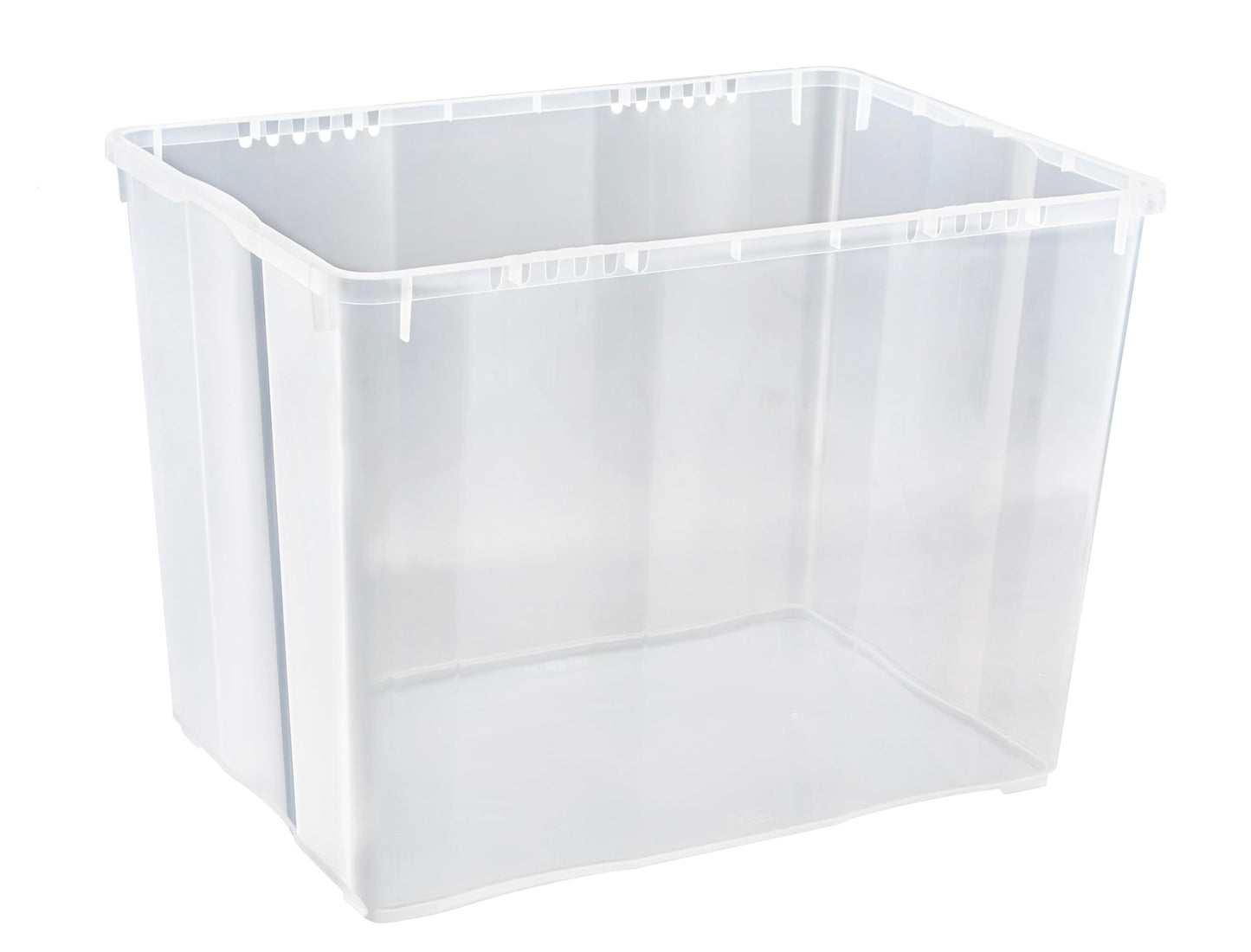 Grizzly Storage Boxes with Lid Transparent – Transparent Boxes, Stackable, with Ventilation, 5er Set, 10 l