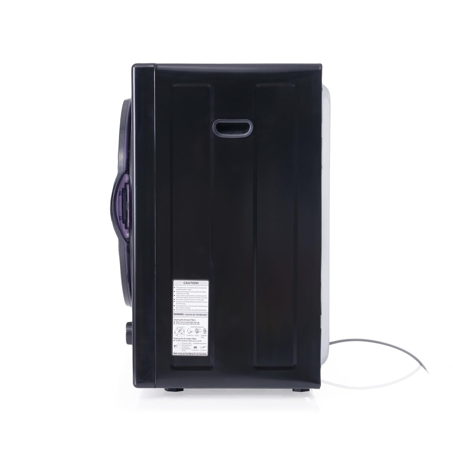 HAUSPROFI Exhaust Dryer 2.5 kg, Wall Mountable, 200 Minute Timer, Double Filter, PTC Ceramic Heater, Stainless Steel Drum, Overheating Protection, 65°C Drying Temperature (White)