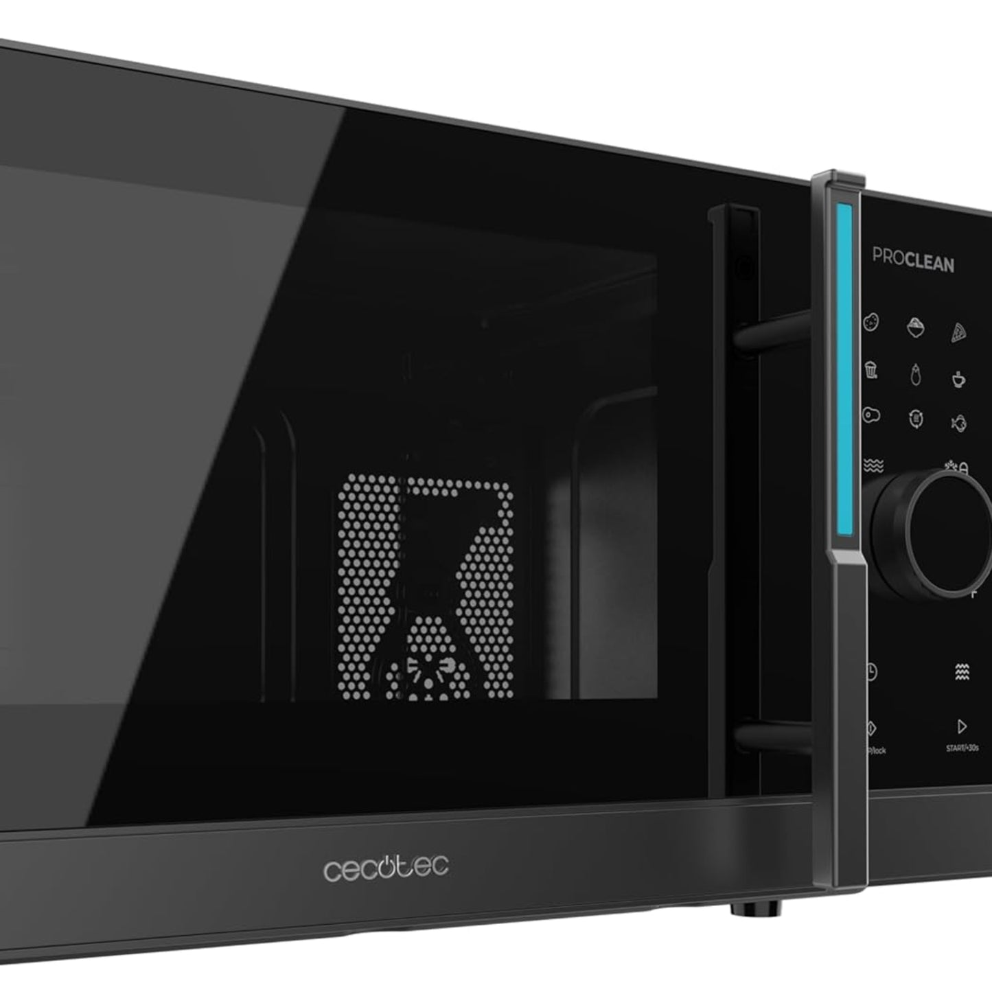 Cecotec Proclean 6120 Touch Screen Microwave with Grill, 23 L, 800 W and 1000 W, Digital, Even Cooking, 5 Power Levels, Defrost Function, Timer 60 Minutes, Turntable 285 mm