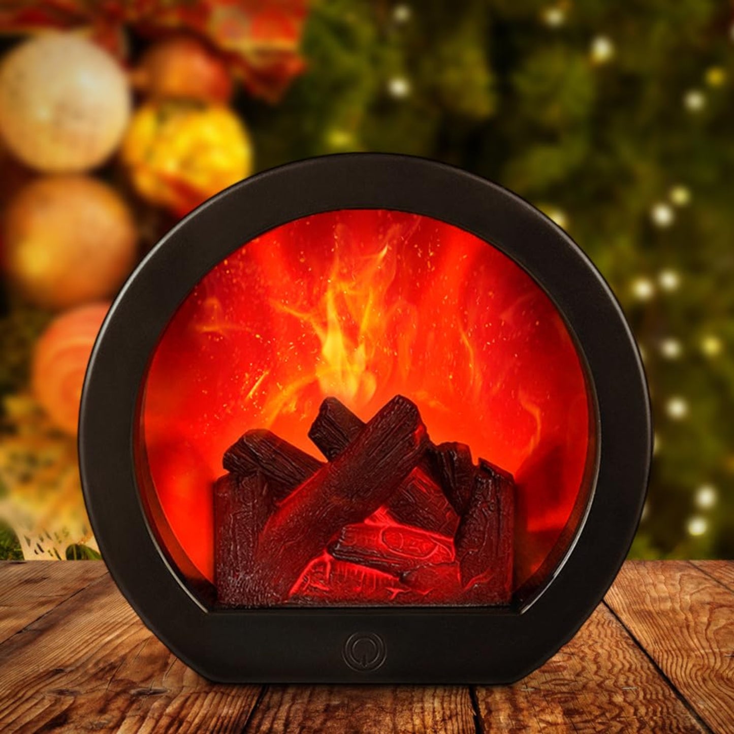 LOMUG LED Fireplace Electric Decorative Fireplace, Electric Fireplace Without Heating with Flame Effect, USB and Battery Operated Electric Fireplaces for Simulation Table Fireplace Ornament Home