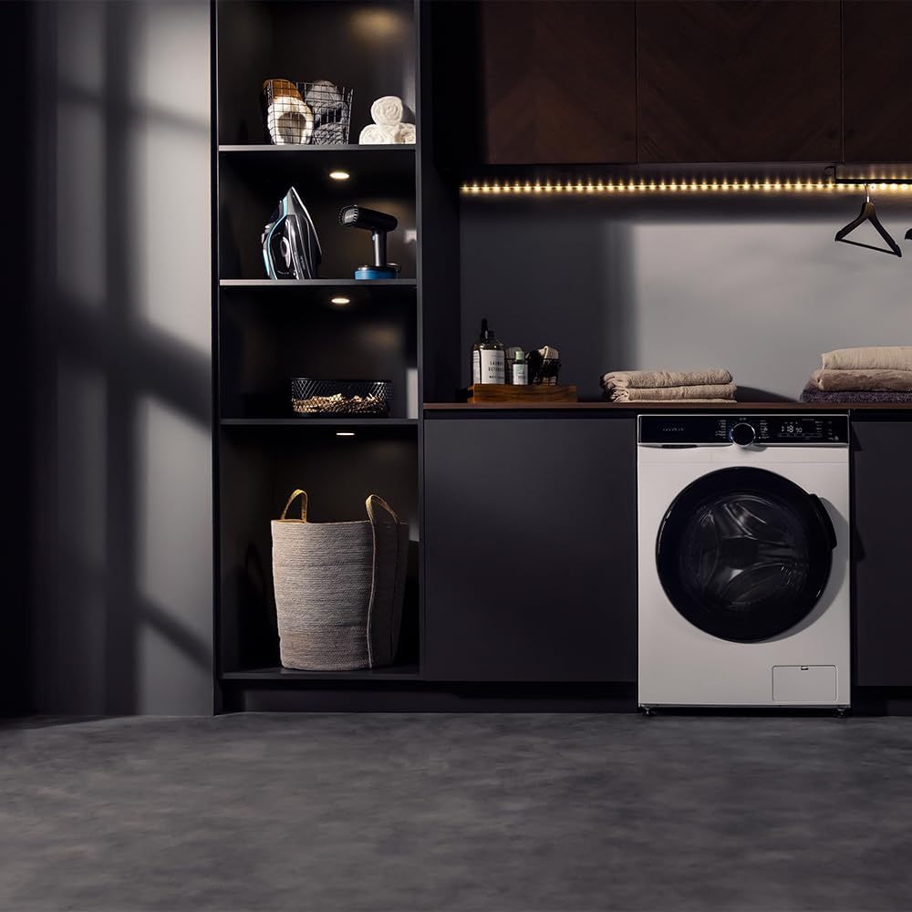 Cecotec Frontlader-Waschmaschine mit 12 kg Bolero DressCode 121000 A. 2000 W, 1400 U/min Maximal einstellbar, WoolMark Zertifizierung, 14 Programme, Niedriger Verbrauch, Automatische Trommelreinigung