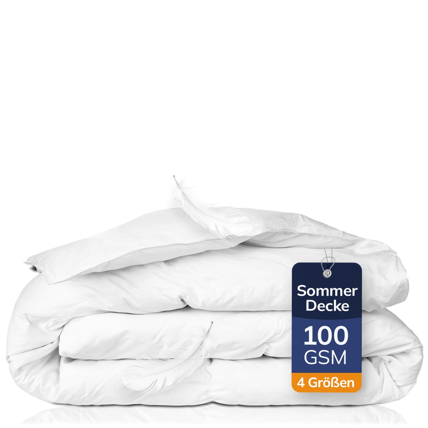 CALMONT - Daunen Bettdecke I Daunendecke 135x200 I 100% extra weiche Federn & Daunen | Fachärztlich geprüft für Allergiker | Oeko-Tex (135 x 200 cm, Warme Winterdecke)