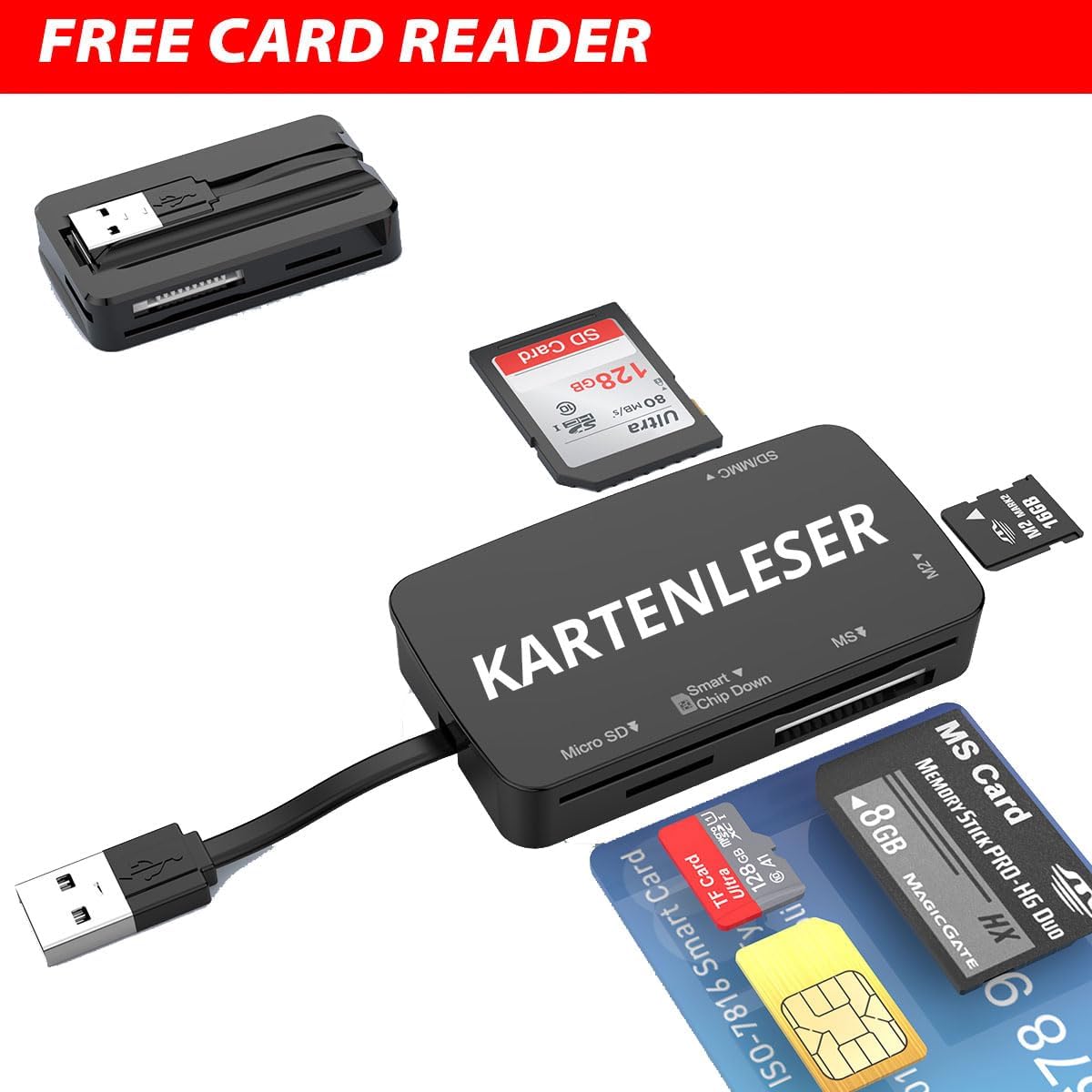 Intel i7 - Business Office Multimedia Computer | 32 GB RAM | 1000GB SSD | DVD ± RW | USB 3.0 | Windows 11 Prof. 64-Bit | Smart ID Card Reader 5-in-1 | WiFi 600 and Bluetooth 5