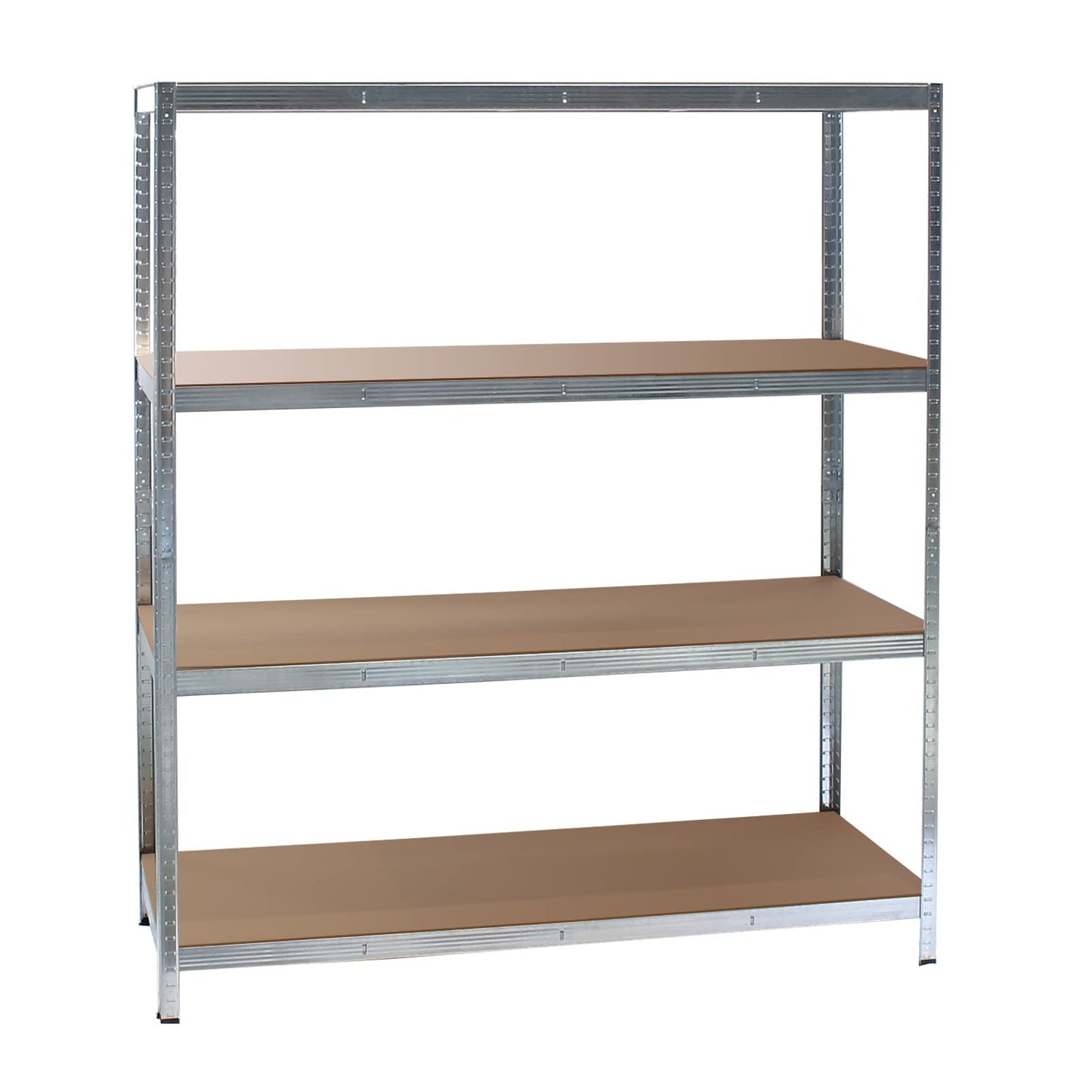 Wiltec Heavy Duty Shelving Unit 160 x 60 x 180 cm, 175 kg Shelf, Galvanised Steel, Load Shelving Unit with 4 Shelves, Workshop Shelving