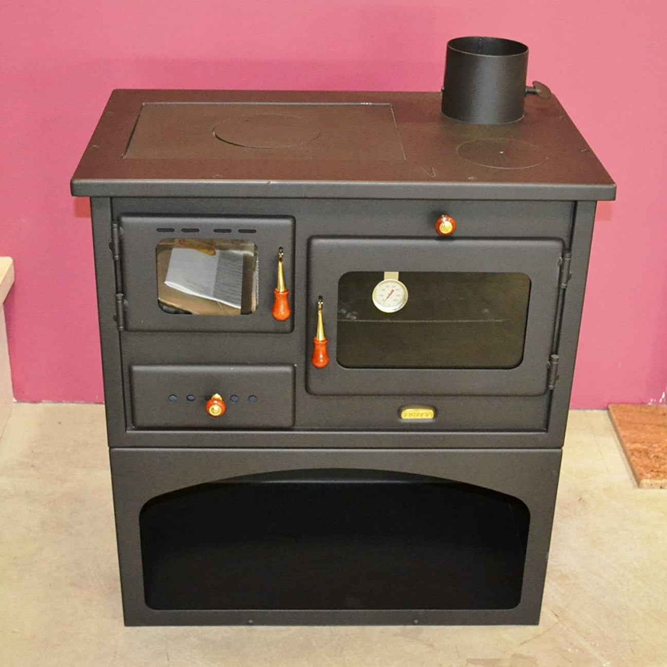 Wood Stove 10 kW Cast Iron Top Log Burner Wood Stove Prity 1