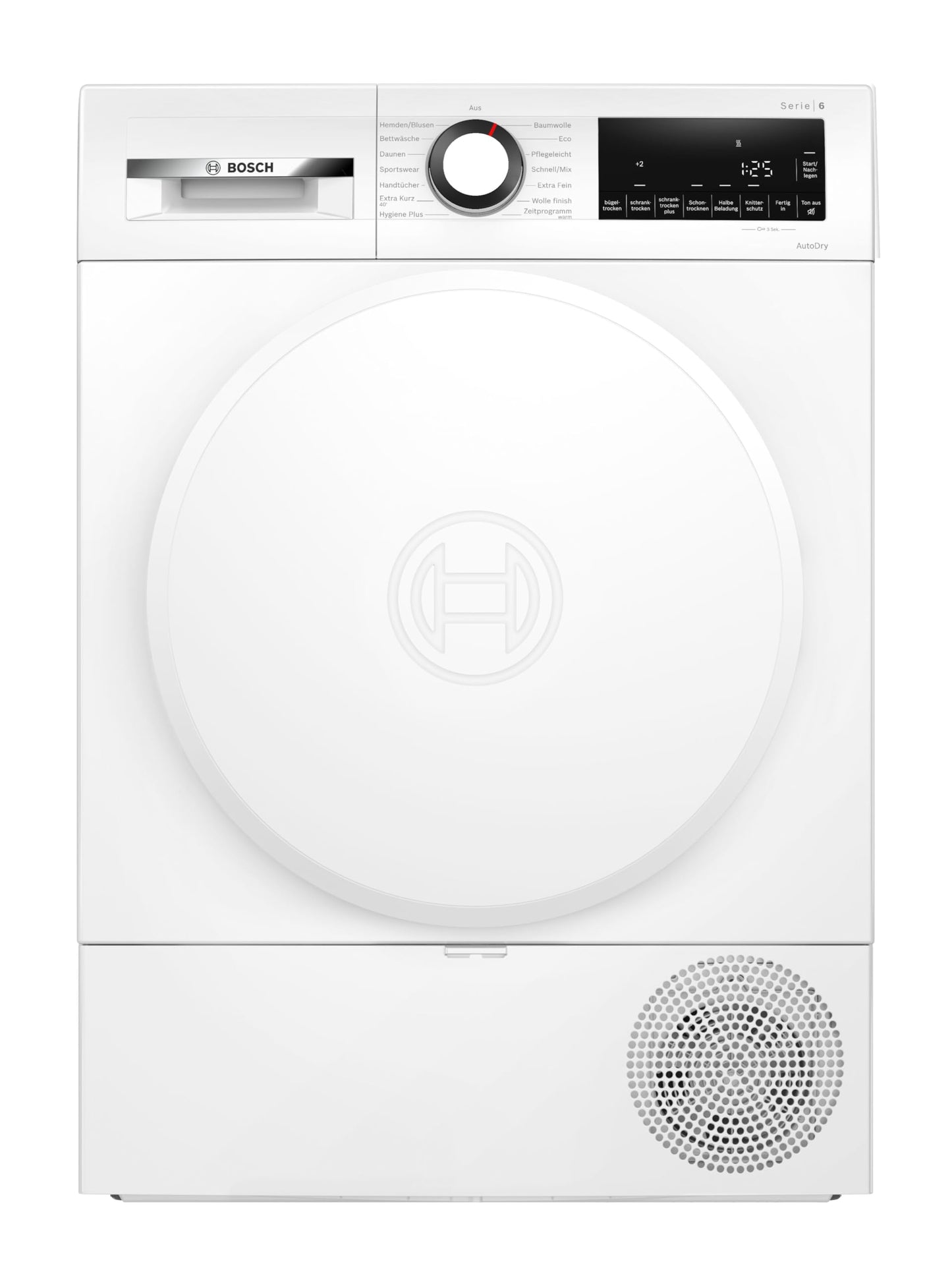 Bosch WTH83VV4 Series 4 Heat Pump Dryer, 8 kg, AutoDry, Quick-40 Drying, Refill Function, Sensitive Drying System, Anti Vibration Design, 63 dB, LED Display, Touch Control, Time Delay