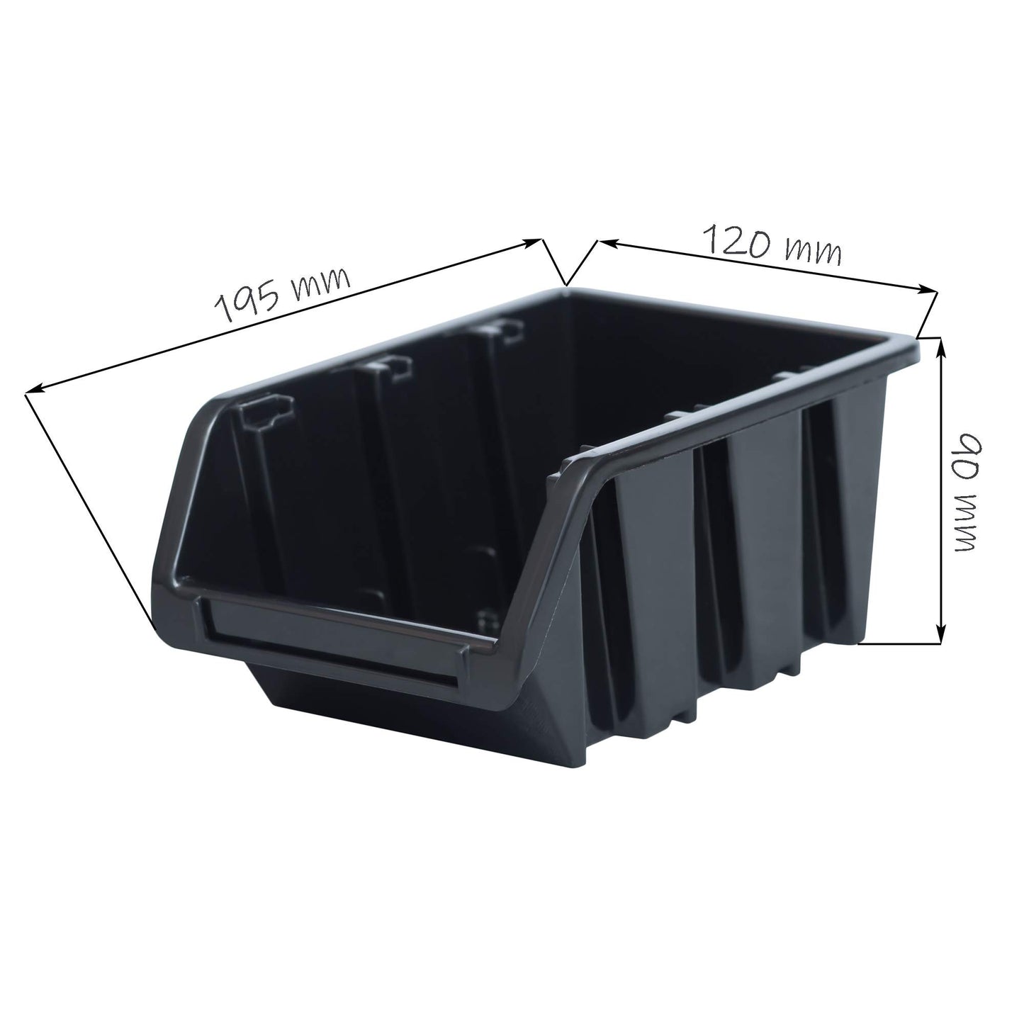 Storage System Wall Shelf 1152 x 390 mm | Pack of 55 | Stacking Boxes Storage Boxes | Extra Strong Wall Plates | Shelf Expandable | Workshop Shelf Storage Shelf Workshop Wall Shelf Boltless Shelf