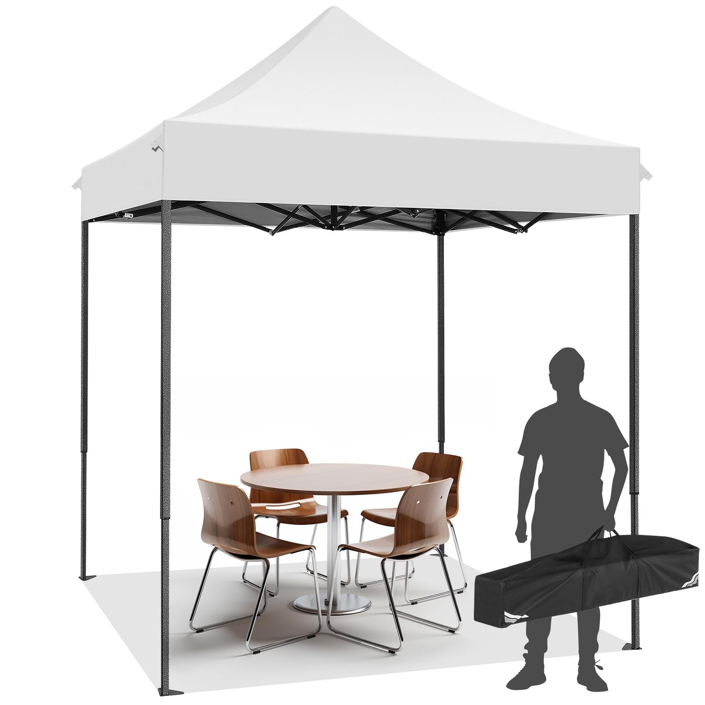 Tooluck Folding Gazebo, 3 x 4.5 m, Waterproof, Stable, Outdoor, Garden Party Tent, UV Protection 50+, with 4 Side Panels, Grey