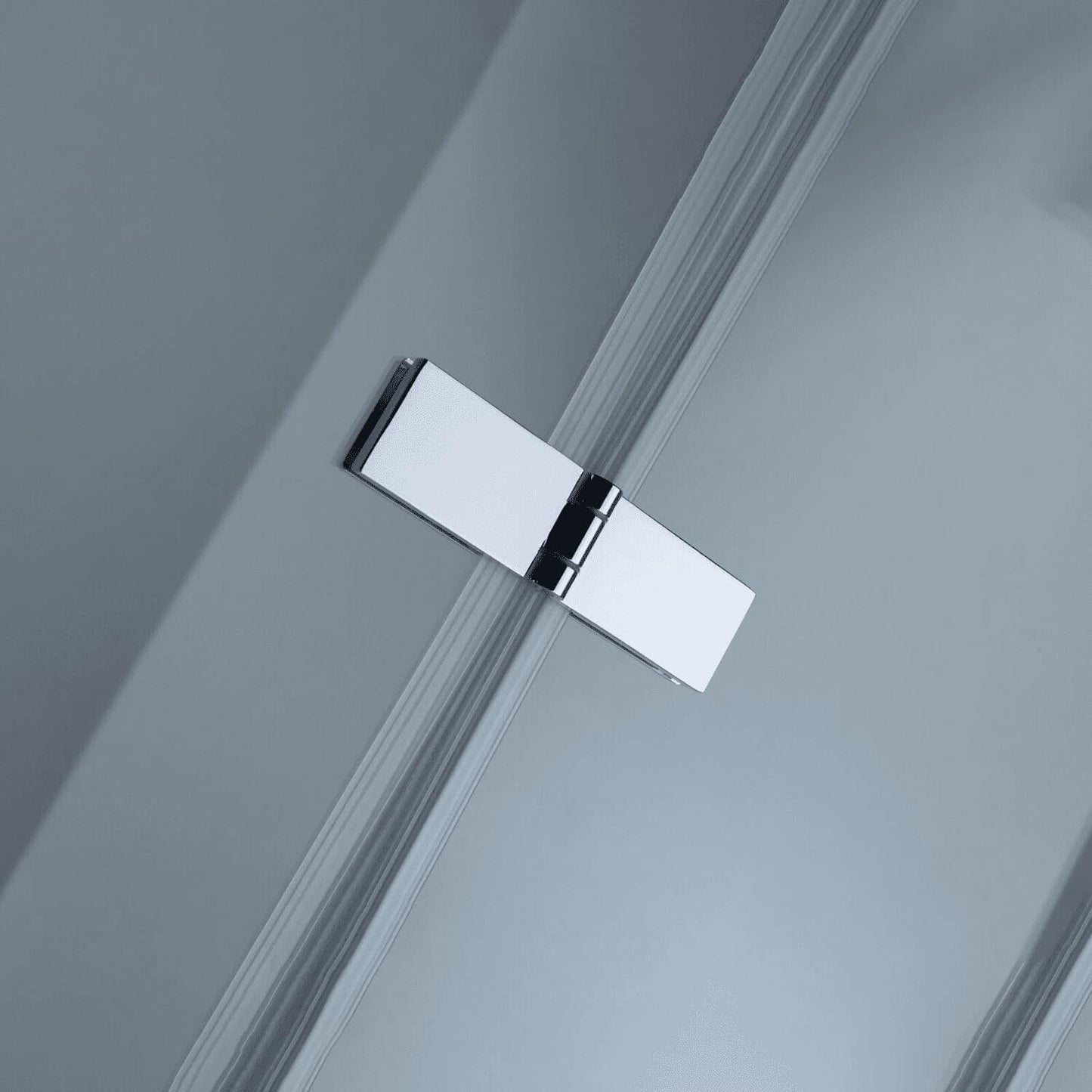 LEMMO Shower Cubicle 70/75/80/90/100 cm Corner Entry 185 cm Height with Swing Doors ESG Glass Folding Door Hinged Door Shower Enclosure Corner Entry (Semi-Foldable, 70 x 80 x 185)