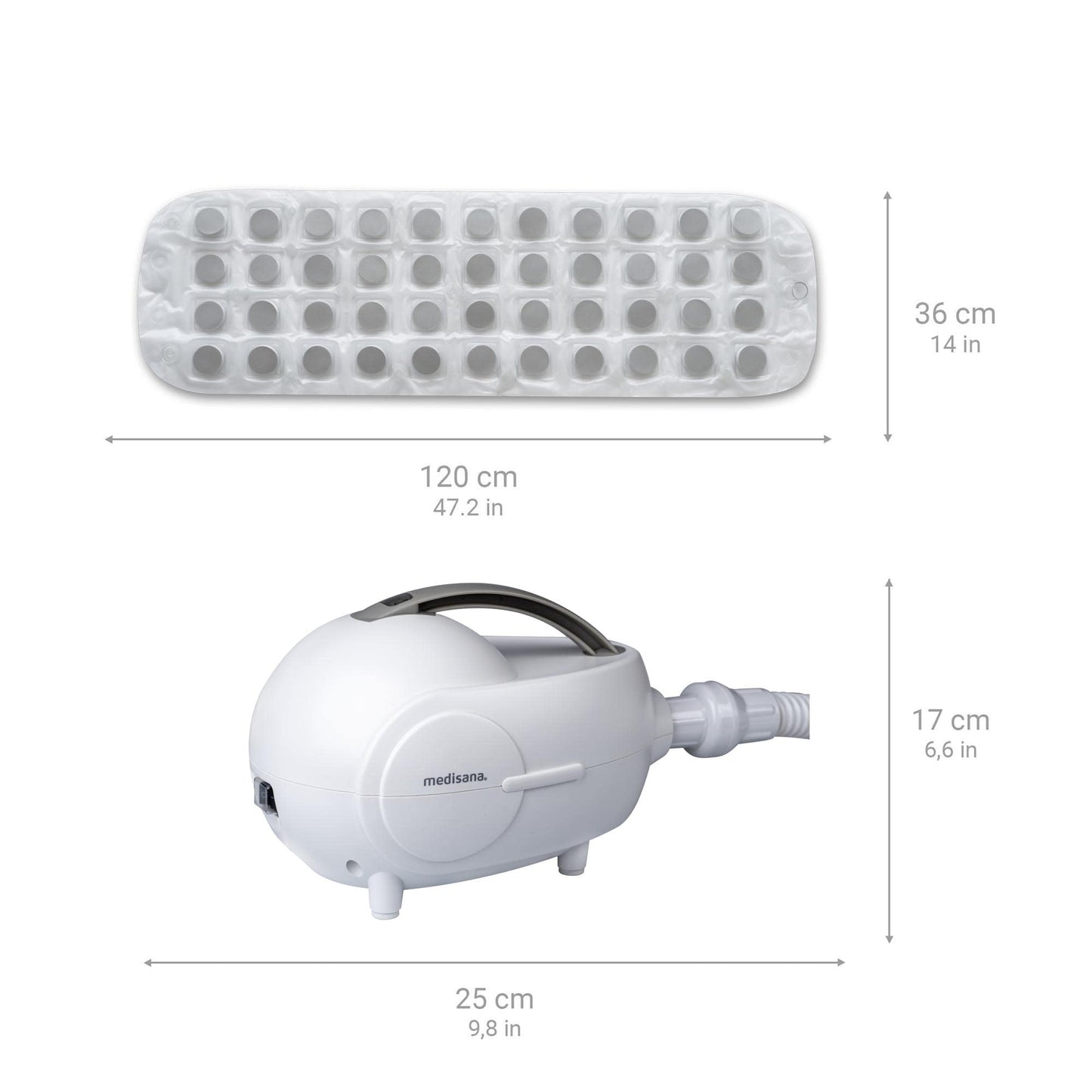 medisana BBS Bubble Bath, Bubble Mat, Bathtub, Hot Tub Mat, Includes Aroma Dispenser, 3 Intensity Levels, Timer Function, Spa for Home, Wellness