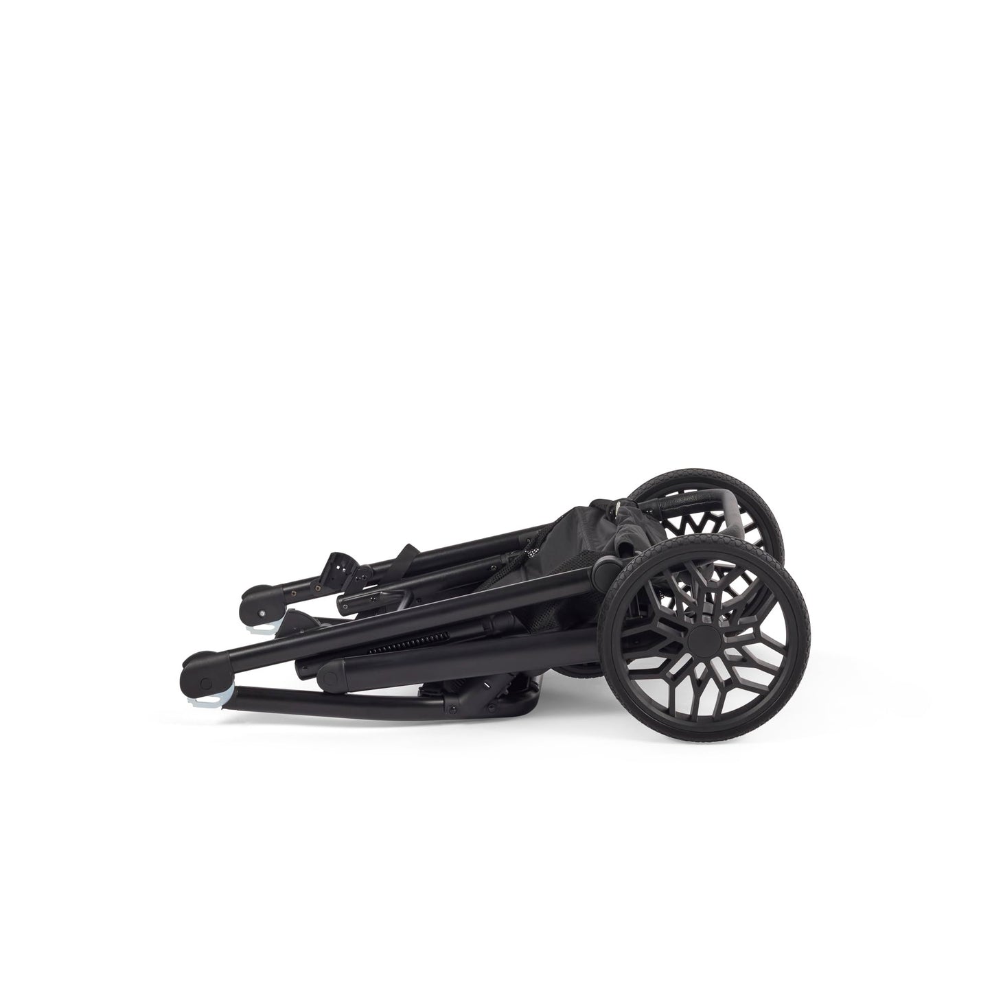 Lejoux™ Avant Baby Pram Travel System - Larger Foldable Pushchair with Baby Tub, 5-Point Harness, Adjustable Seat, Oversized Basket and One-Handed Folding - Swivel Wheels and Rain Cover (Black)