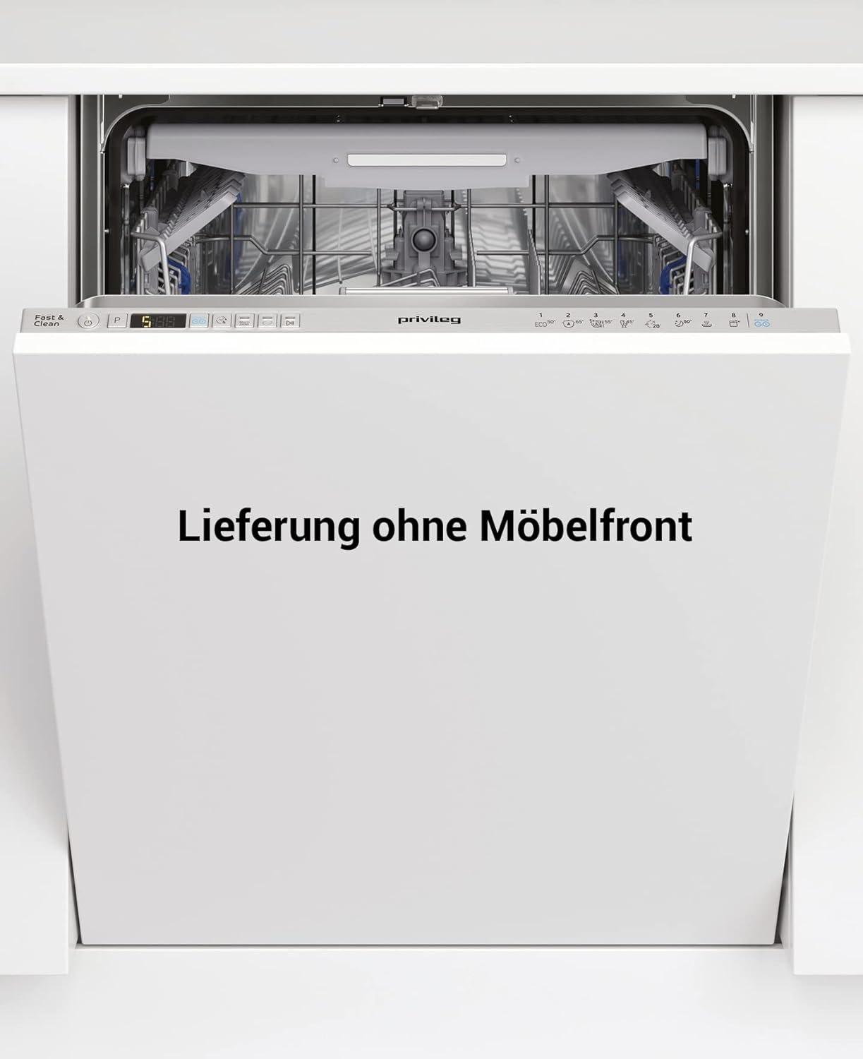 Privileg RIO 3T131 A FE X Fully Integrated Dishwasher 60 cm / 14 Place Settings / Fast & Clean 28 Inch / Auto Door / Push & Go / Option Multizone / Delay Start Time / Full Water Protection [Energy