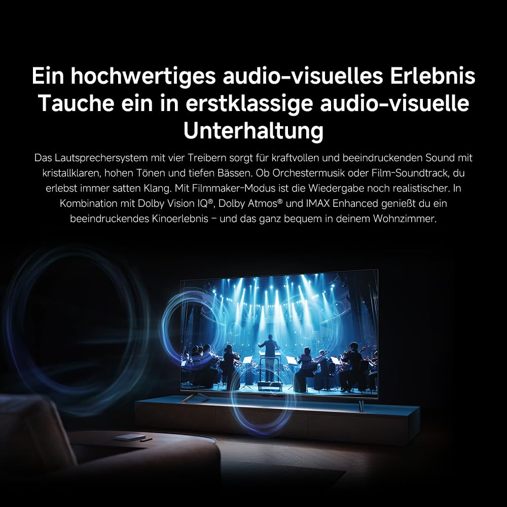 XIAOMI TV S Mini 55 2025, MiniLED, QLED, 55 Inch, Local Dimming, 1200nit