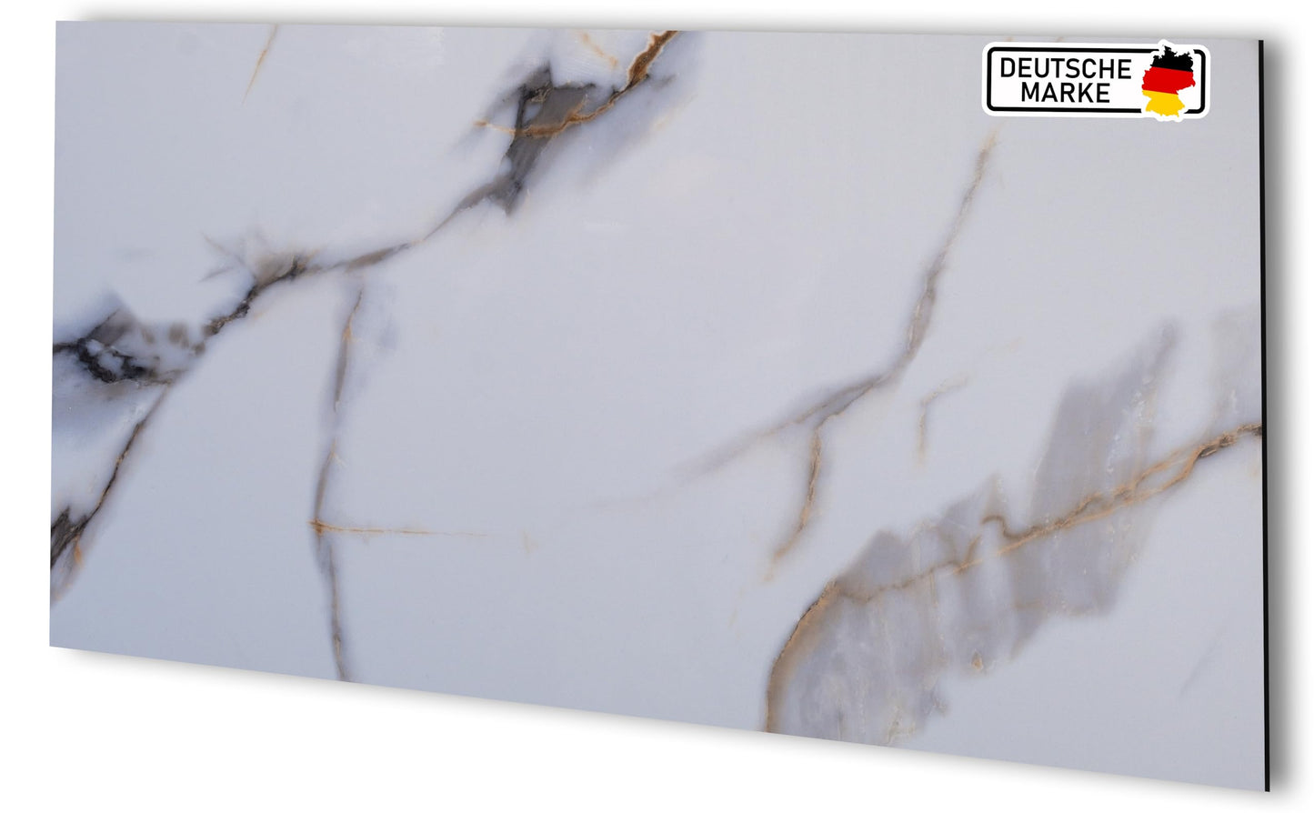AS Country Stone, Marble Look, Wall Panels, 60 x 120 cm, Polyvinyl Chloride (PVC) Wall Cladding, Made of Plastic, Panels for Kitchen, Bathroom and More, Kitchen Back Wall Panel Light Concrete