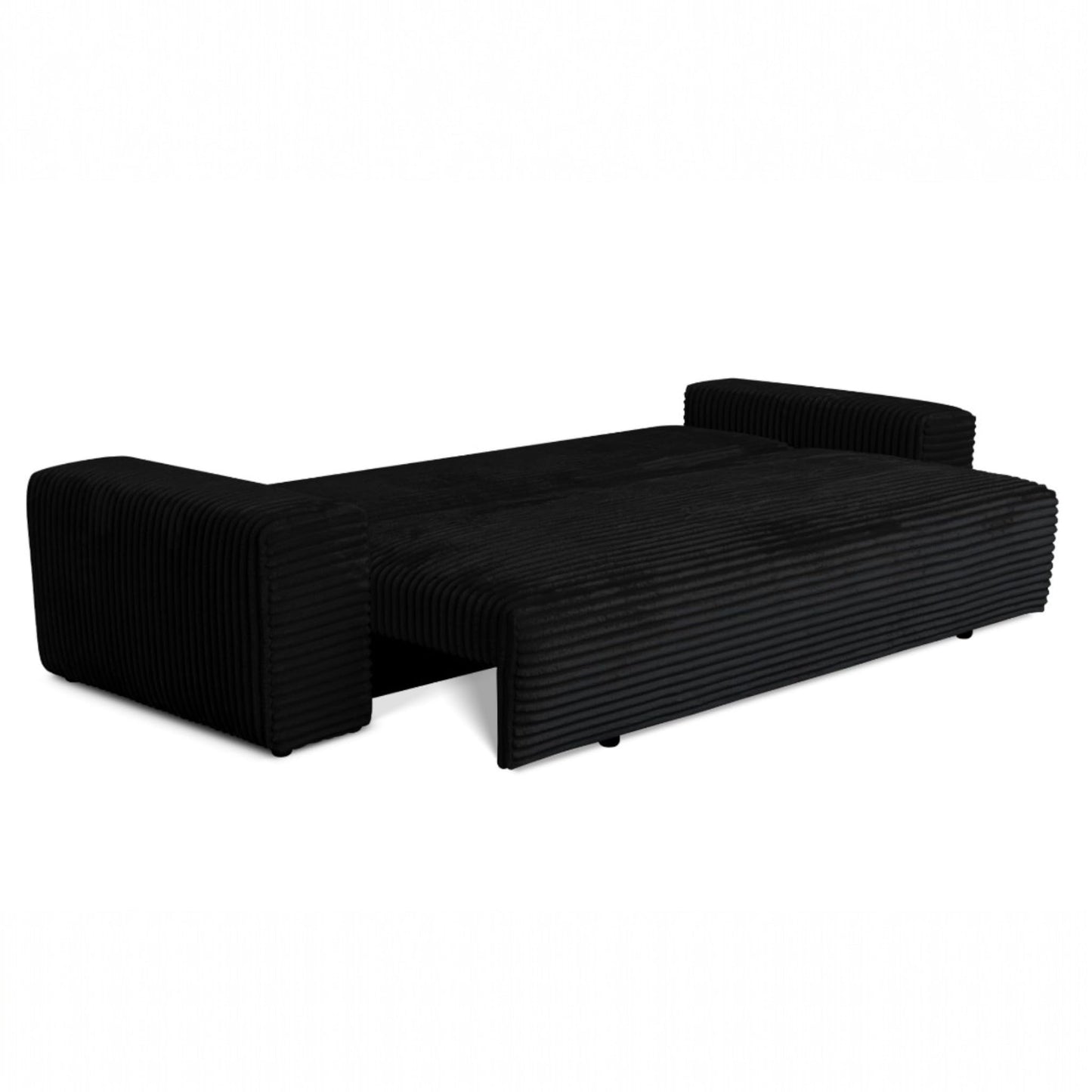 Cordo Sofa Bed 265 x 150 cm with Bed Box - Cord Sofa TILIA Wide Corduroy, SoftTouch Comfort, Nosage Spring, Removable Cushions, Easy Clean & Pet Friendly (Bronze)