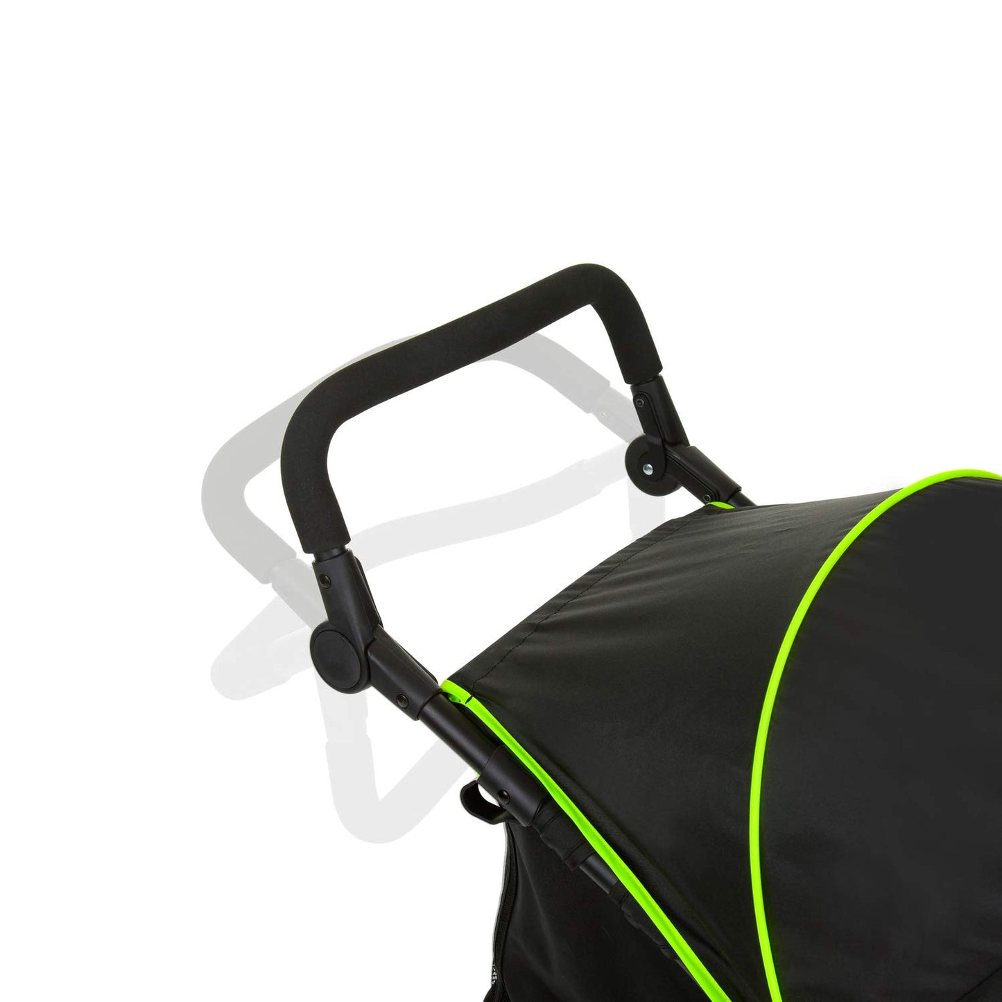 hauck Runner 2, Black - Robust All Terrain Pushchair with Raincover, XL Pneumatic Air Wheels, UPF 50+, Reclining Backrest from Birth up to 22 kg, Height-Adjustable Handle, XL Mesh Window