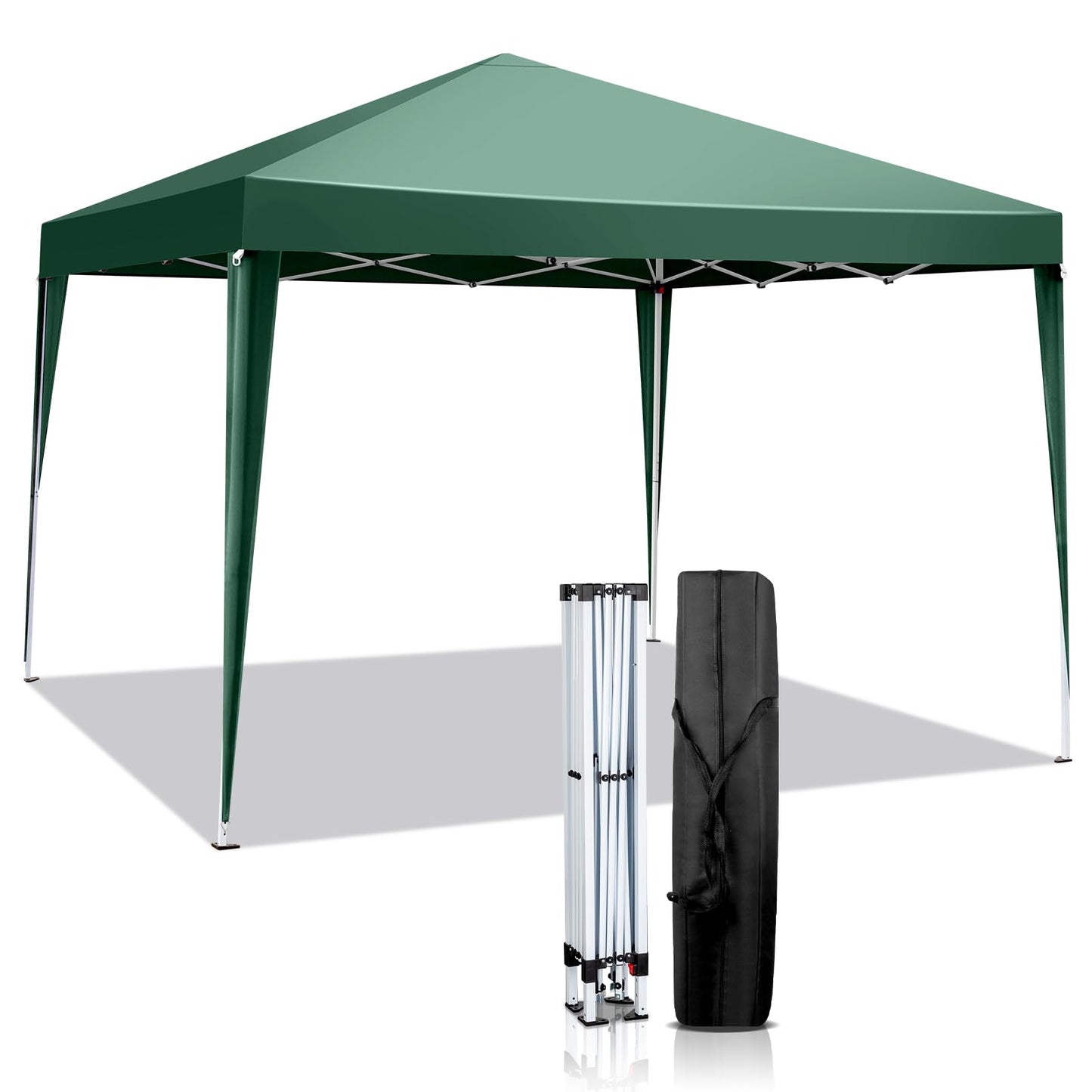 Gazebo 3 x 6 m, Folding Gazebo, Waterproof, Stable, Winterproof, UV Protection 50+, 420D Oxford, Foldable Height Adjustable, Party Tent, Garden Tent, for Garden, Camping, Outdoor, Black, 6