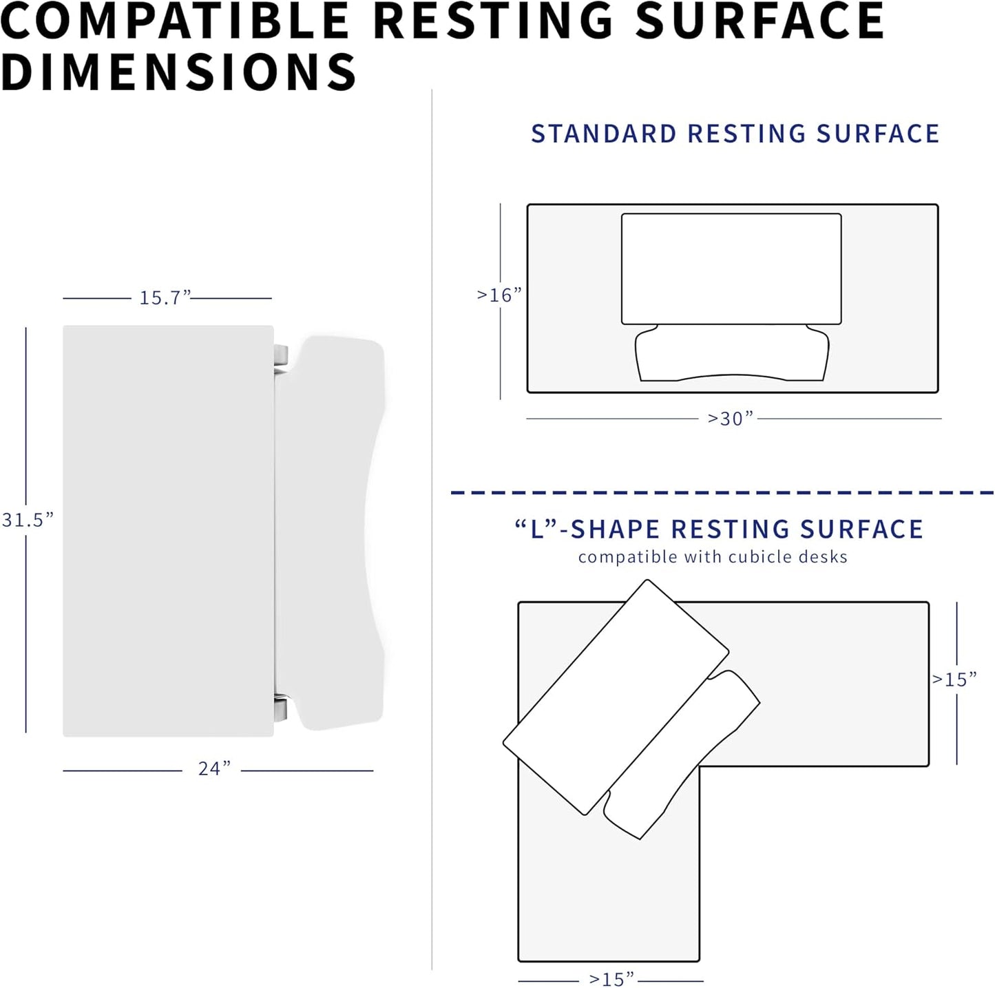 VIVO 32” Stehpult-Konverter mit höhenverstellbarem Aufsatz, Steh-Sitz-Arbeitsplatz für zwei Monitore und Laptop, mit breiter Tastaturablage, Schwarz, DESK-V000K