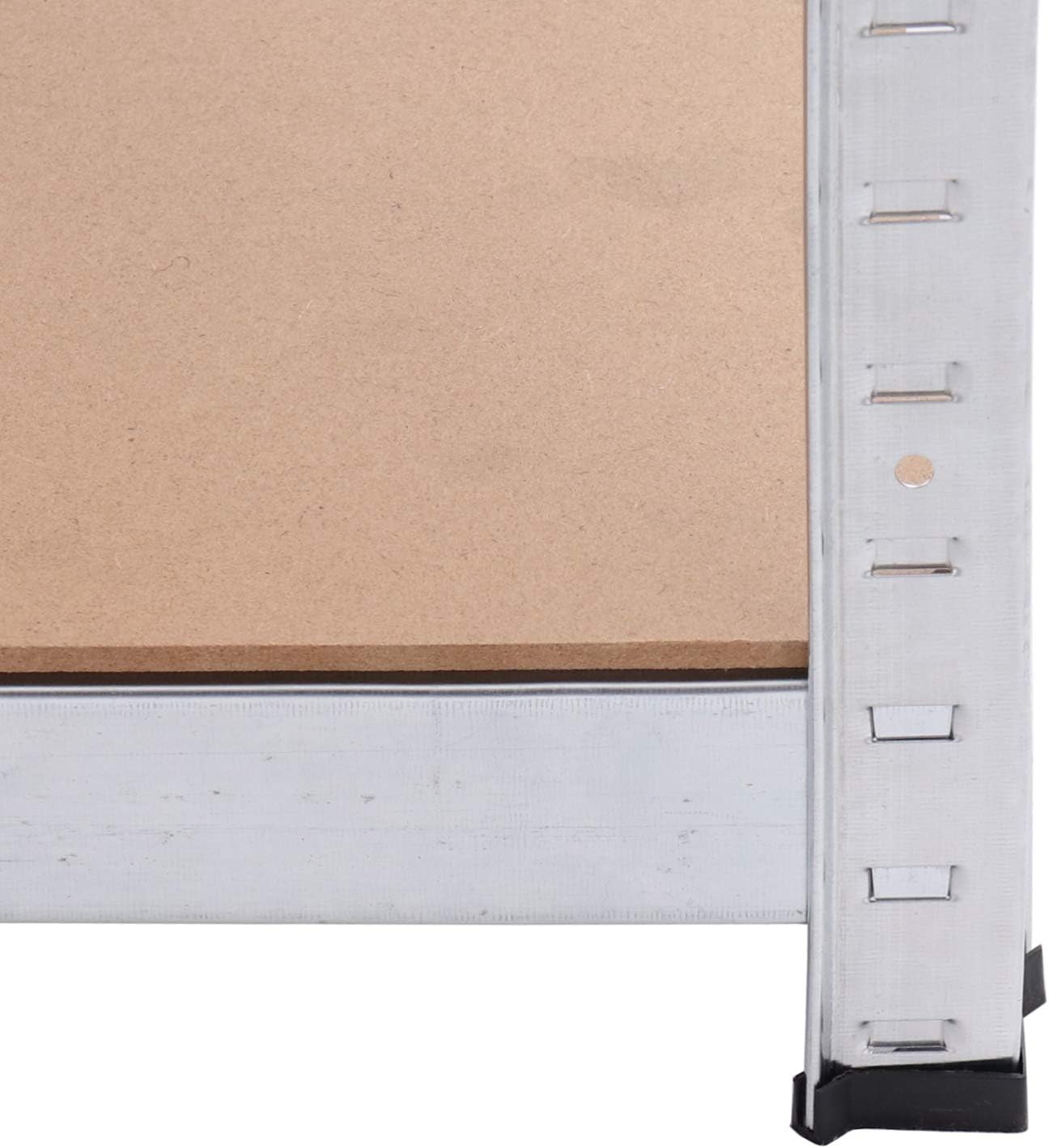 Corner Shelving Unit Heavy Duty 180 x 70 x 40 cm 875 kg 5 MDF Shelving Unit Storage Shelving Basement Shelving Workshop Shelving Unit