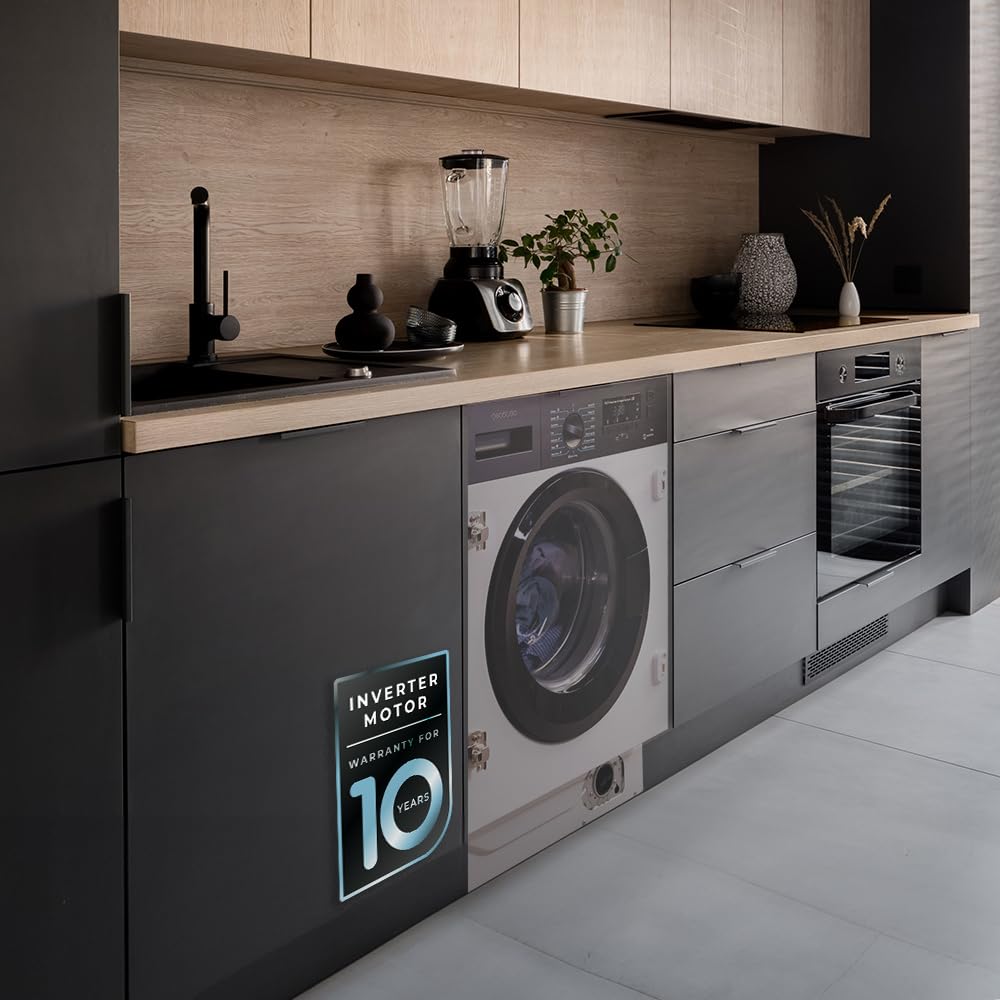 Cecotec 9 kg Carg Front Bolero Dresscode 940 BI Inverter A, 1950 W, 1400 U/min programmierbar, 16 Programmierbare Programme, Energiesparend, Delay Start, LED-Display, Dampf SteamMax.