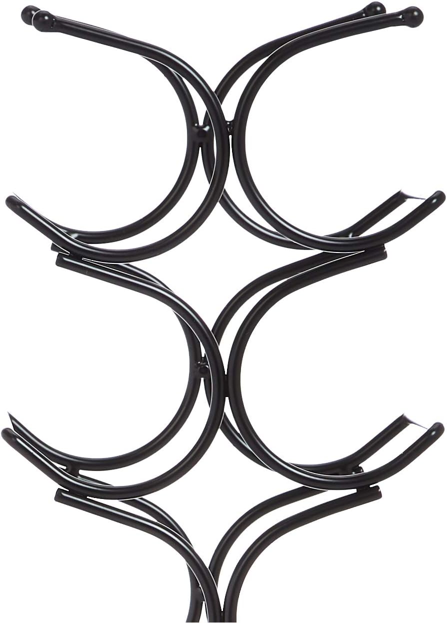 Amazon Basics Wine Rack For 12 Bottles, Black