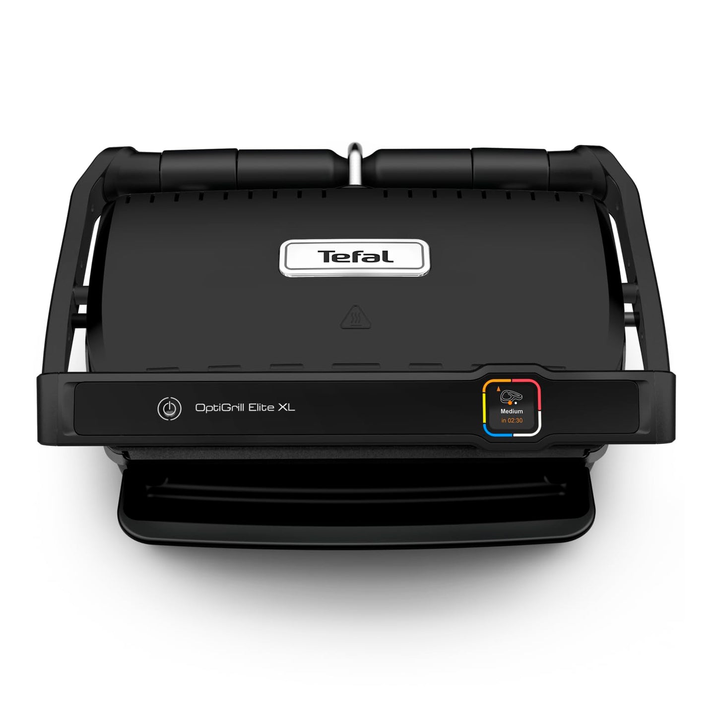 Tefal OptiGrill Elite XL Kontaktgrill, 16 Programme, Digitales Display mit Garstufenanzeige, abnehmbare XL-Platten, Grillboost-Funktion, intuitive Bedienung, Elektrogrill, Edelstahl, GC760D12
