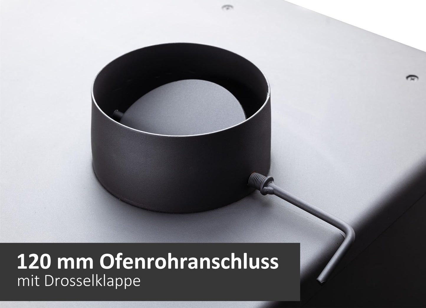 ProTermo Alpina G Beige Fireplace with Fireclay Stone - 8 kW Heating Output - Fireplace Wood Stove with Viewing Window, Type 1