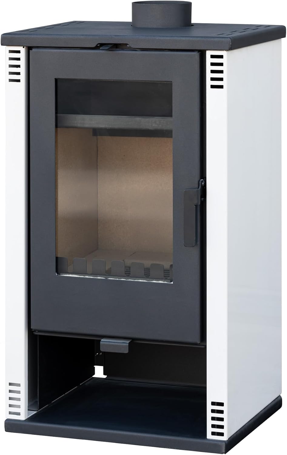 ALAZ K10M Fireplace Wood Stove White 10 kW Fireplace Heating Stove Permanent Burning Stove Wood Stove Fireplace Wood Stove Fireplace Fireplace Wood