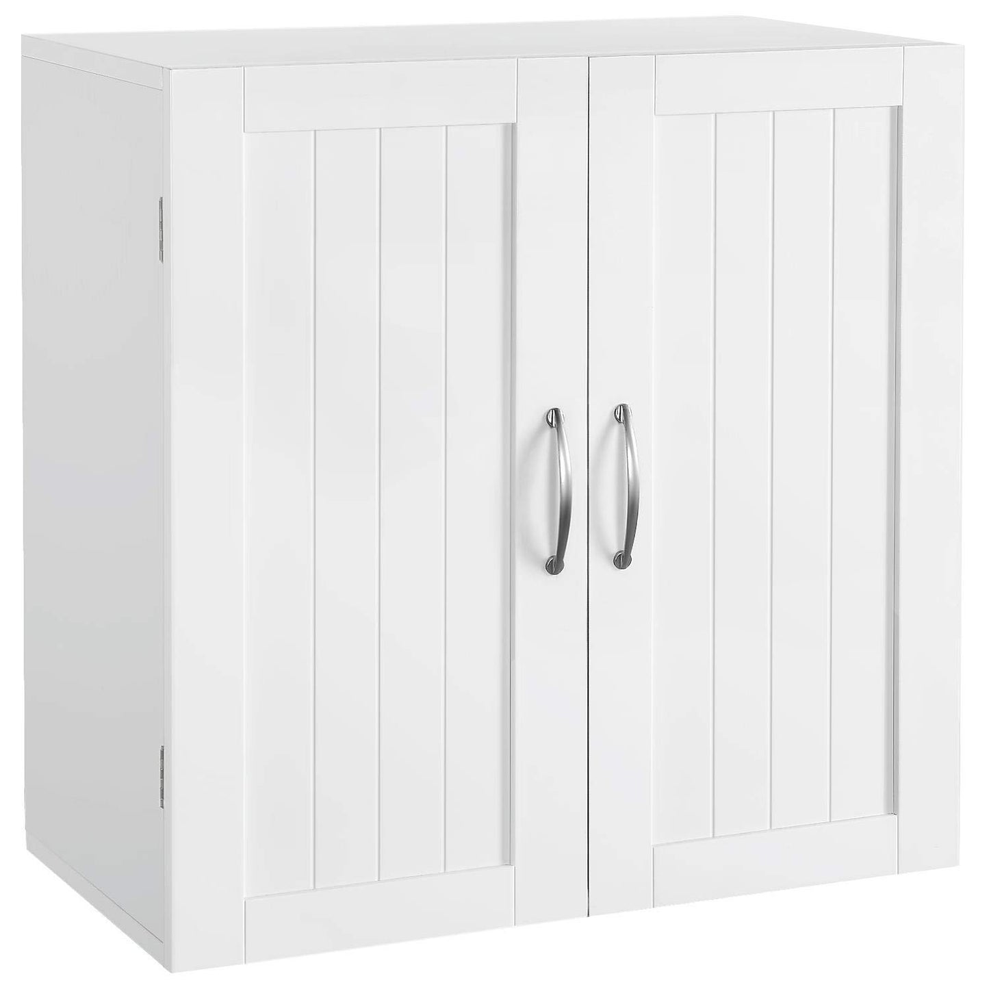 Yaheetech Bathroom Cabinet Wall Cabinet with 3 Doors Bathroom Cabinet Wall Shelf Kitchen Cabinet with Height-Adjustable Shelf for Bathroom Kitchen Laundry Room 75 x 31 x 60 cm