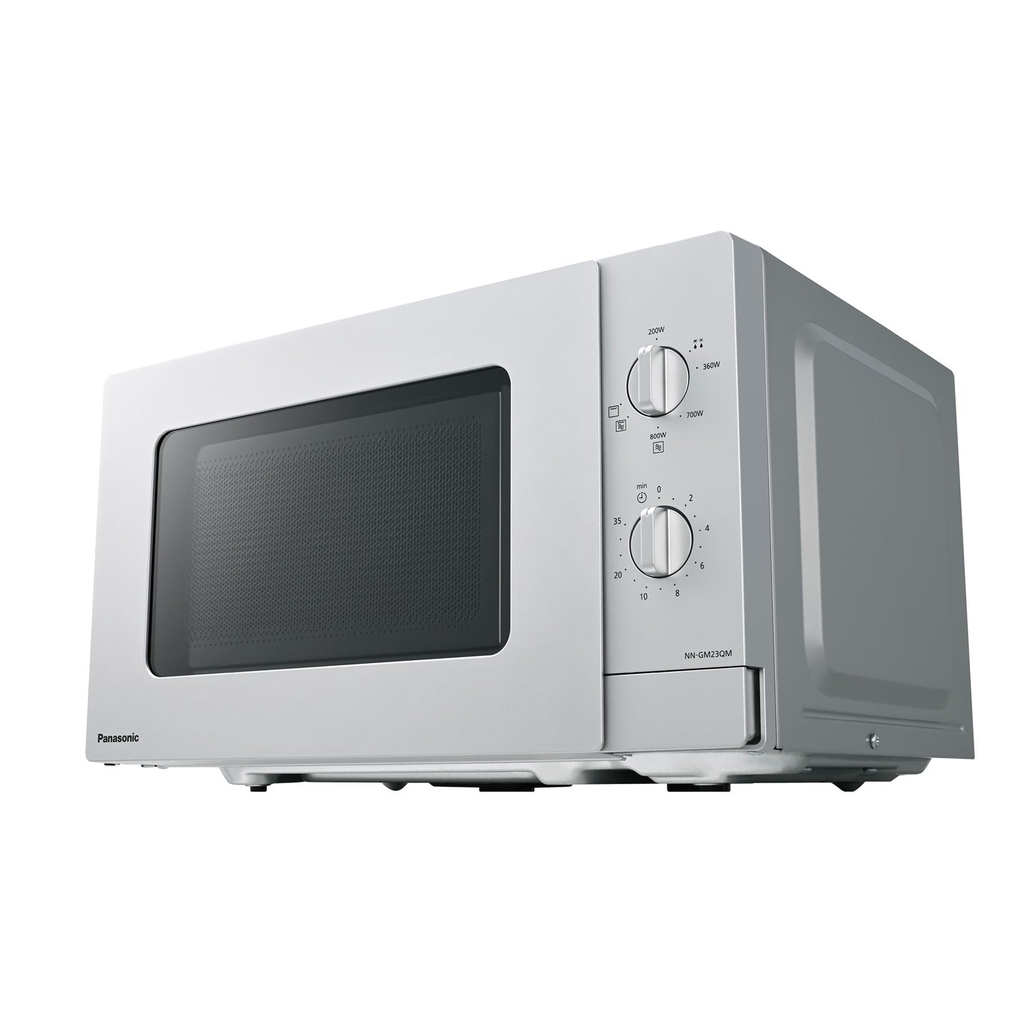 Panasonic NN-ST21QWEPG 20L Solo Microwave with Turntable, 800W, Automatic Defrost, 11 Automatic Programmes, LED Display, 5 Power Levels, Digital Timer, White