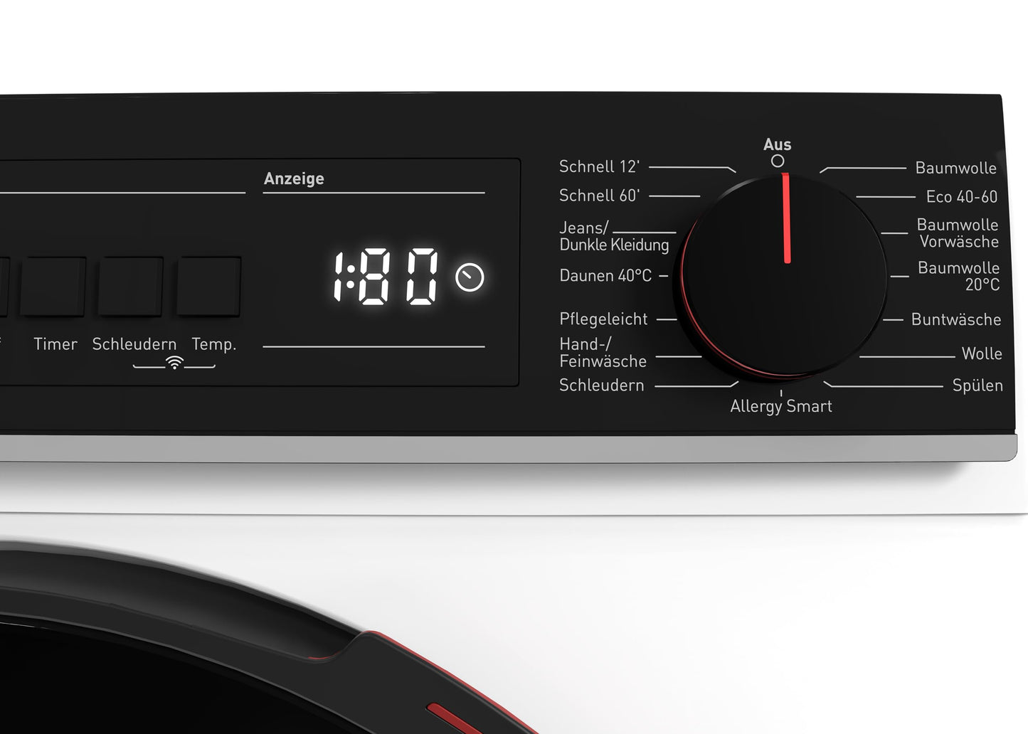 Sharp ES-WNFB214CWDA-DE Washing Machine, 12 kg, Energy Class A, 1400 rpm, Inverter Motor, AquaStop, WiFi App Control, Steam Function, Quick Wash, White