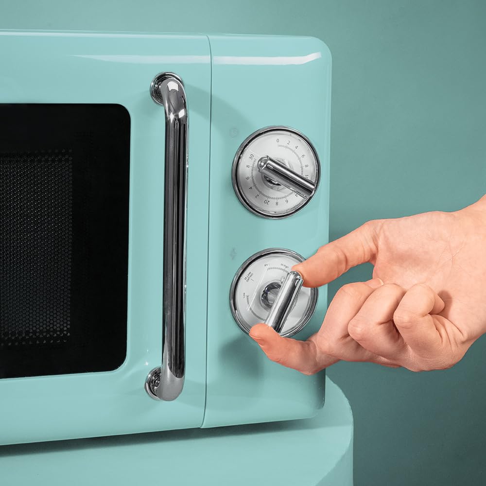 Cecotec Proclean 5110 20L Retro Beige 700W 5 Level Digital Microwave with Grill - 60 Minutes Timer - 8 Programmes and Defrost Mode - Vintage Beige