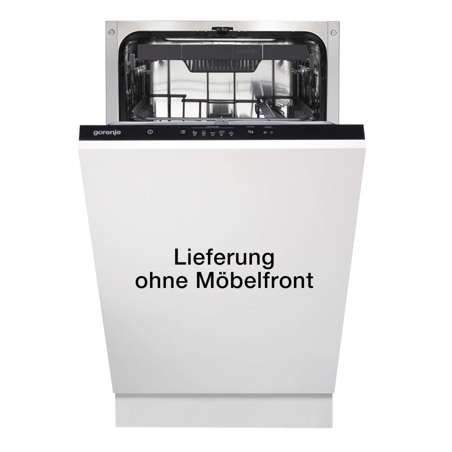 Gorenje GV 520 E10 Fully Integrated Dishwasher, 45 cm, 11 Place Settings, 3 Baskets, 5 Programmes, Height-Adjustable Top Basket, Complete Overflow Protection