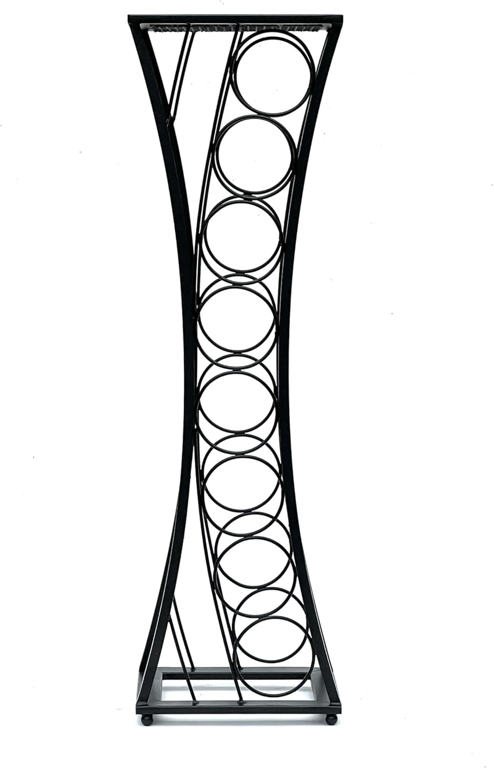 DanDiBo Wine Rack Metal Black Standing Mika 80 cm 96536 Bottle Rack Bottle Stand Bottle Holder Slim Modern