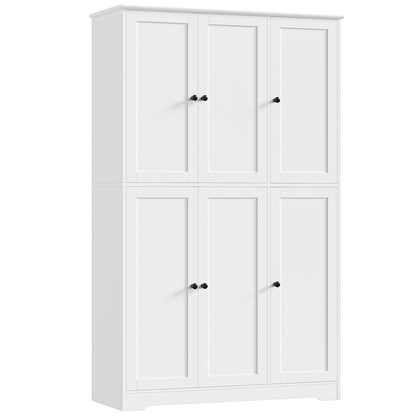 FirFurd Multi-Purpose Cabinet, 180 cm Kitchen Cupboard, Storage Cabinet, Buffet Cabinet with 6 Doors and Adjustable Shelves, All-Purpose Cabinet for Kitchen, Living Room, Entrance Area, 180 x 106 x 37