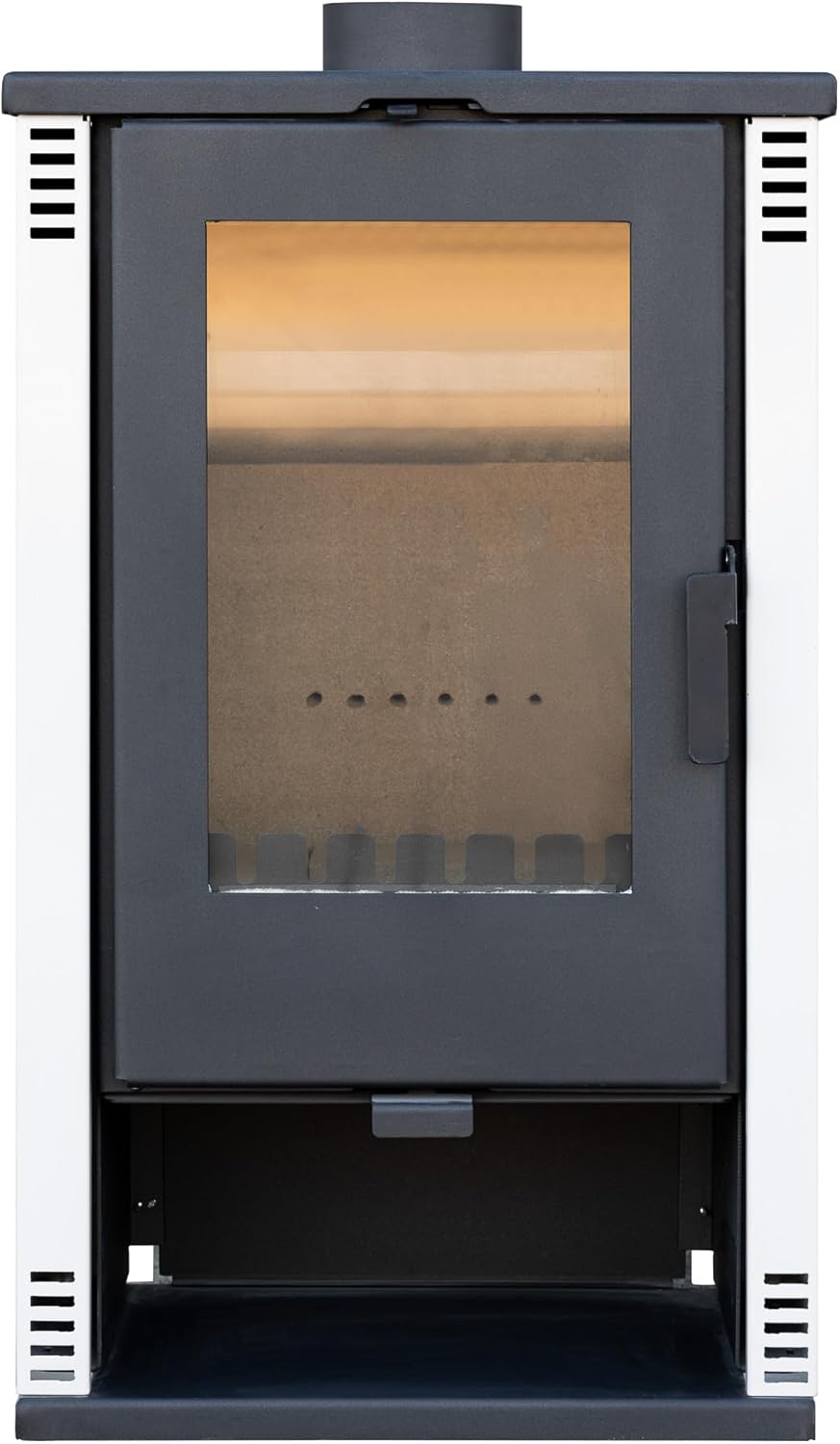 ALAZ K10M Fireplace Wood Stove White 10 kW Fireplace Heating Stove Permanent Burning Stove Wood Stove Fireplace Wood Stove Fireplace Fireplace Wood