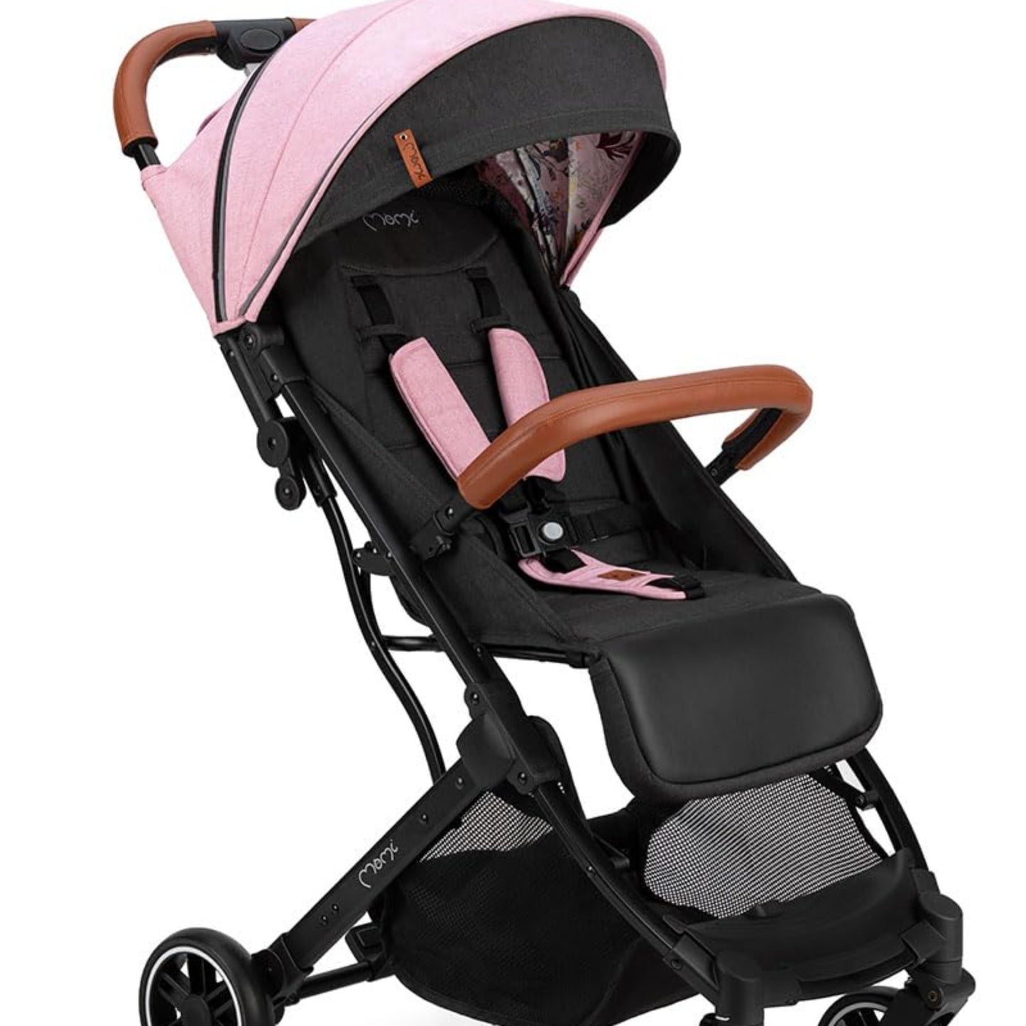 MOMI ESTELLE Kinderwagen für Kinder ab 6 Monat bis zu max. Körpergewicht von 15 kg, H105 x B51 x T75 cm, klappbar auf die Maße H65 x B51 x T21 cm, Gewicht 7,5 kg, 5-Punkt-Sicherheitsgurt