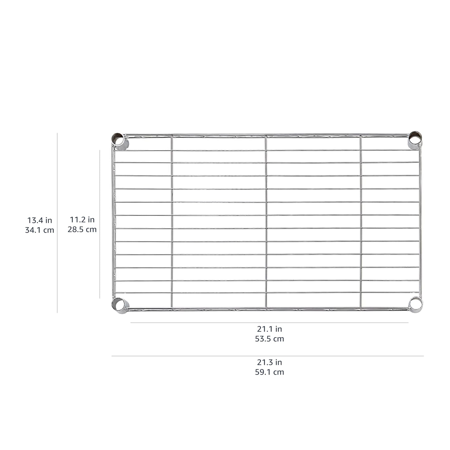 Amazon Basics Narrow Storage Unit with 4 Shelves, Height Adjustable Shelves and Leveling Feet, Maximum Weight 363 kg, Black, 34 cm D x 58.9 cm W x 121.9 cm H