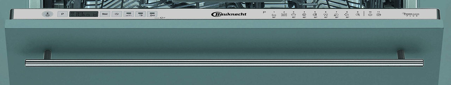 Bauknecht BCIO 3T341 PLET Fully Integrated Dishwasher 60 cm / Stainless Steel / 14 Place Settings / 10 Standard Programmes and 1 Sensor Program / PowerClean / ActiveDry / Cutlery Drawer / Full Water