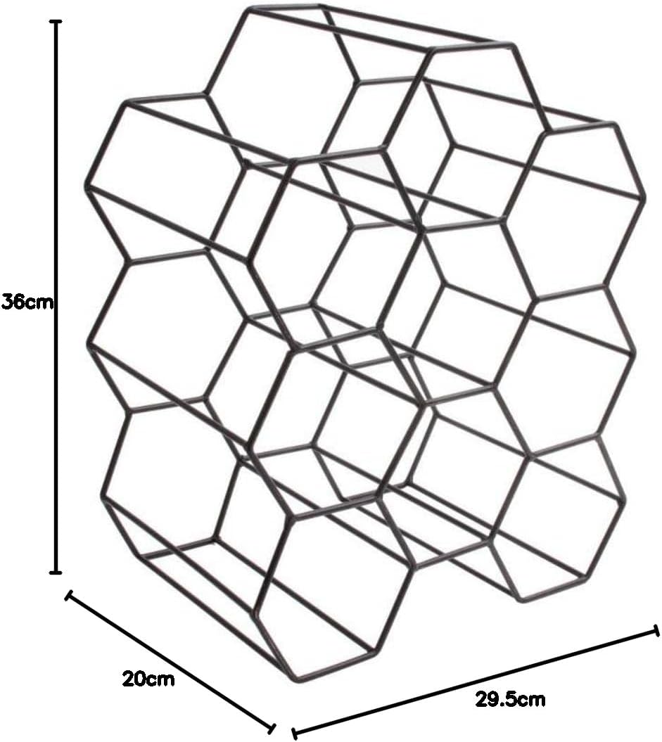 THE HOME DECO FACTORY KA3041 Case, Metal, Talla Nica, Black, One Size