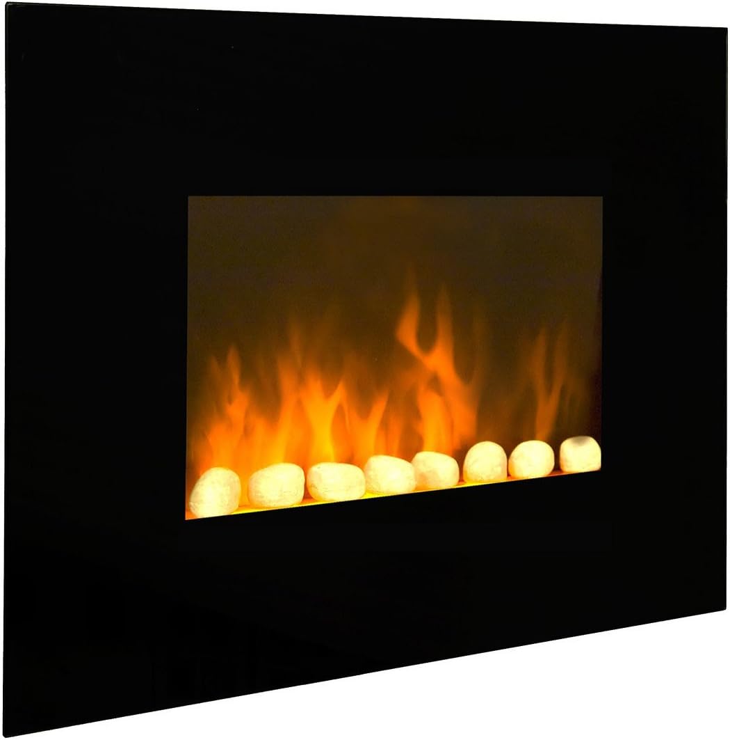 Chemin'Arte 039 Electric Fireplace/Black/ Style: Acier Noir (Black Steel)