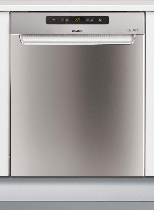 Privileg RUO 3T133 A F X Undermount Dishwasher 60 cm / 14 Place Settings / Fast & Clean 28 Inch / Auto Door / Push & Go / Option Multizone / Delay Start / Full Water Protection [Energy Class D]